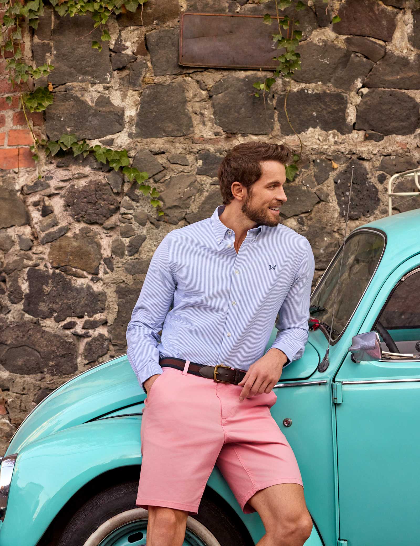 Pure Cotton Striped Oxford Shirt - image 5