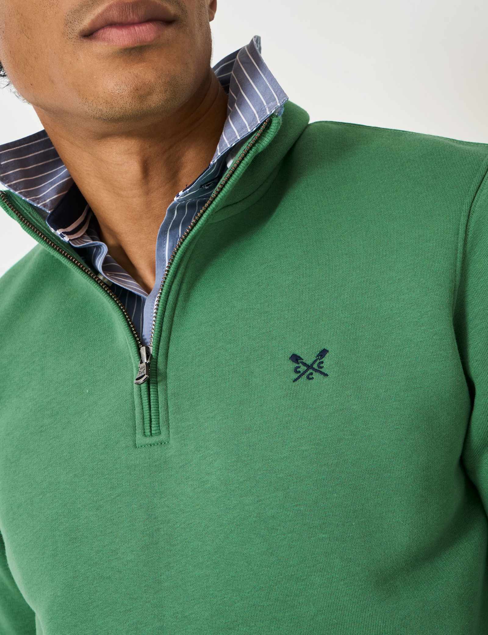 Cotton Rich Half Zip Sweatshirt - image 2