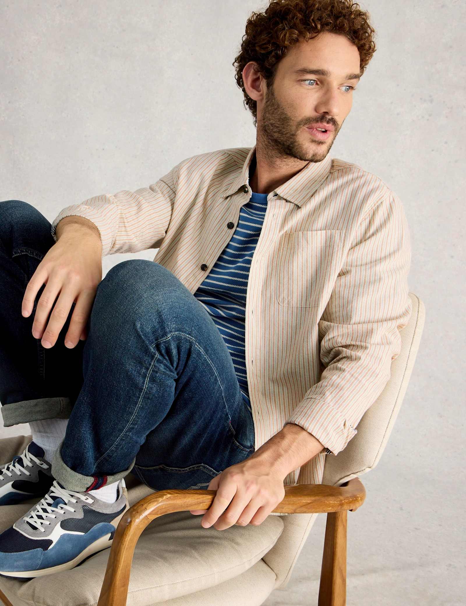 Regular Fit Pure Cotton Striped Shirt - image 3