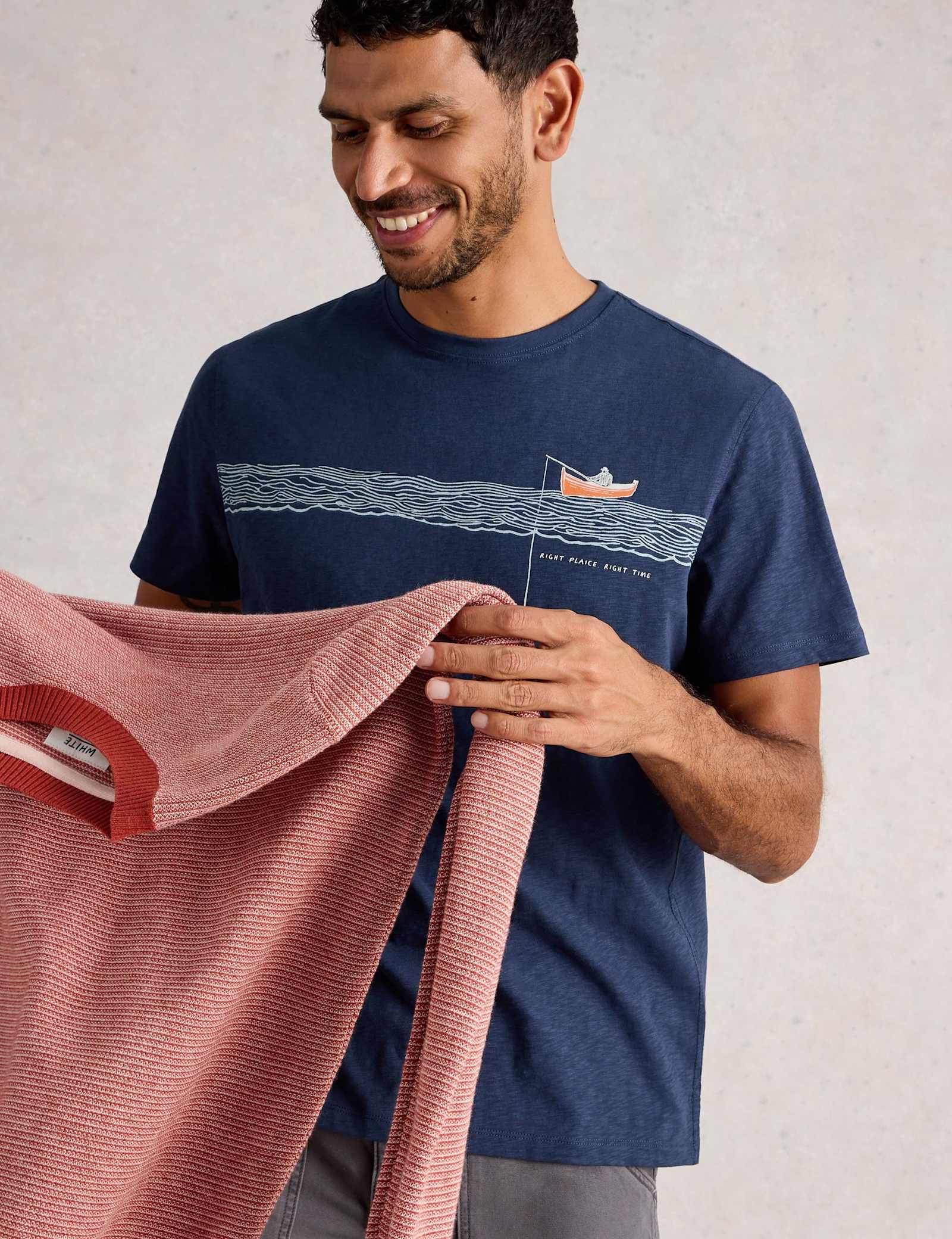 Pure Cotton Fishing Graphic T-Shirt - image 4