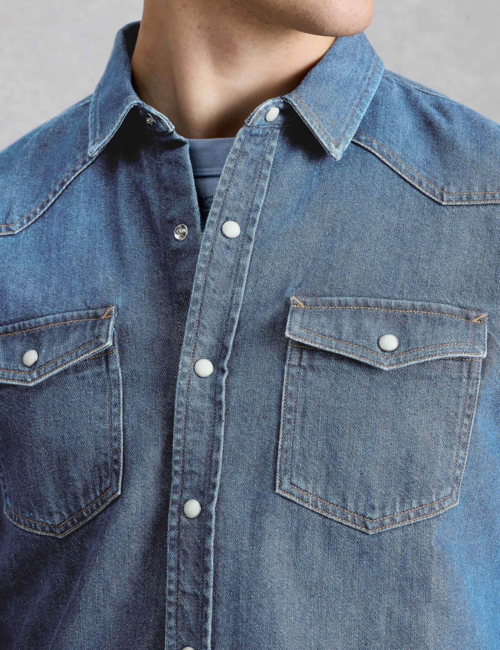 Regular Fit Denim Shirt - image 4