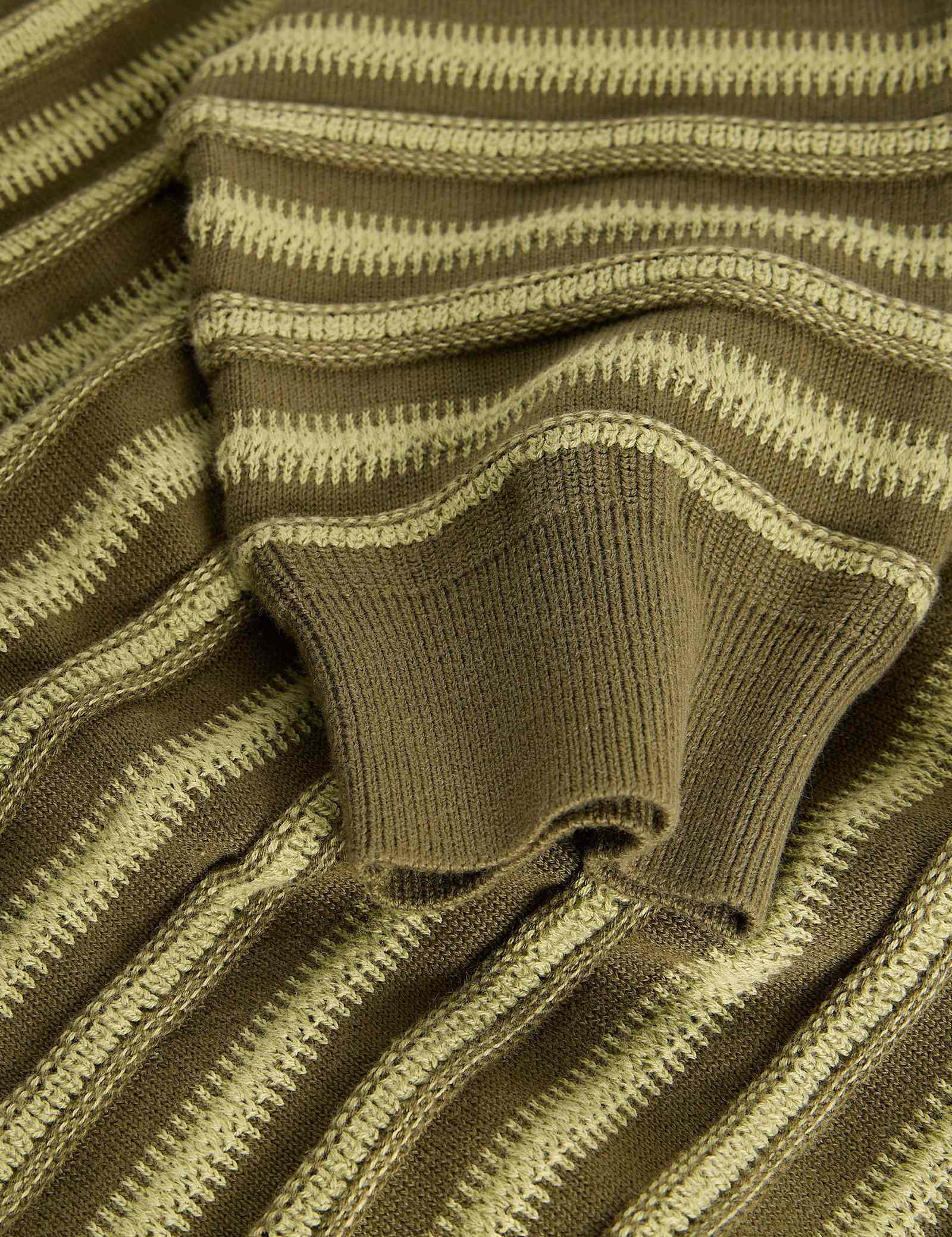 Pure Cotton Striped Crew Neck Jumper - image 5