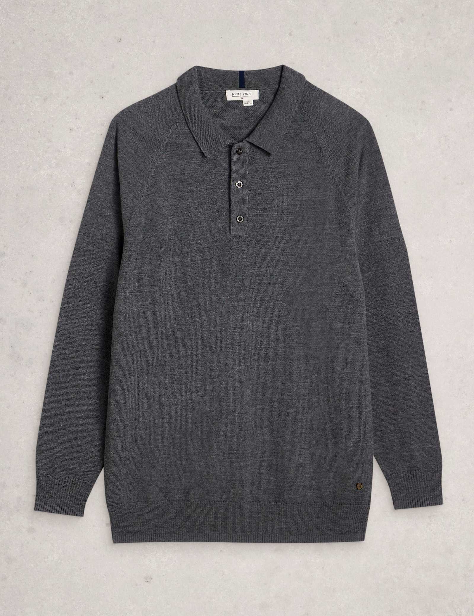 Pure Merino Wool Polo Neck Half Zip Jumper - image 2