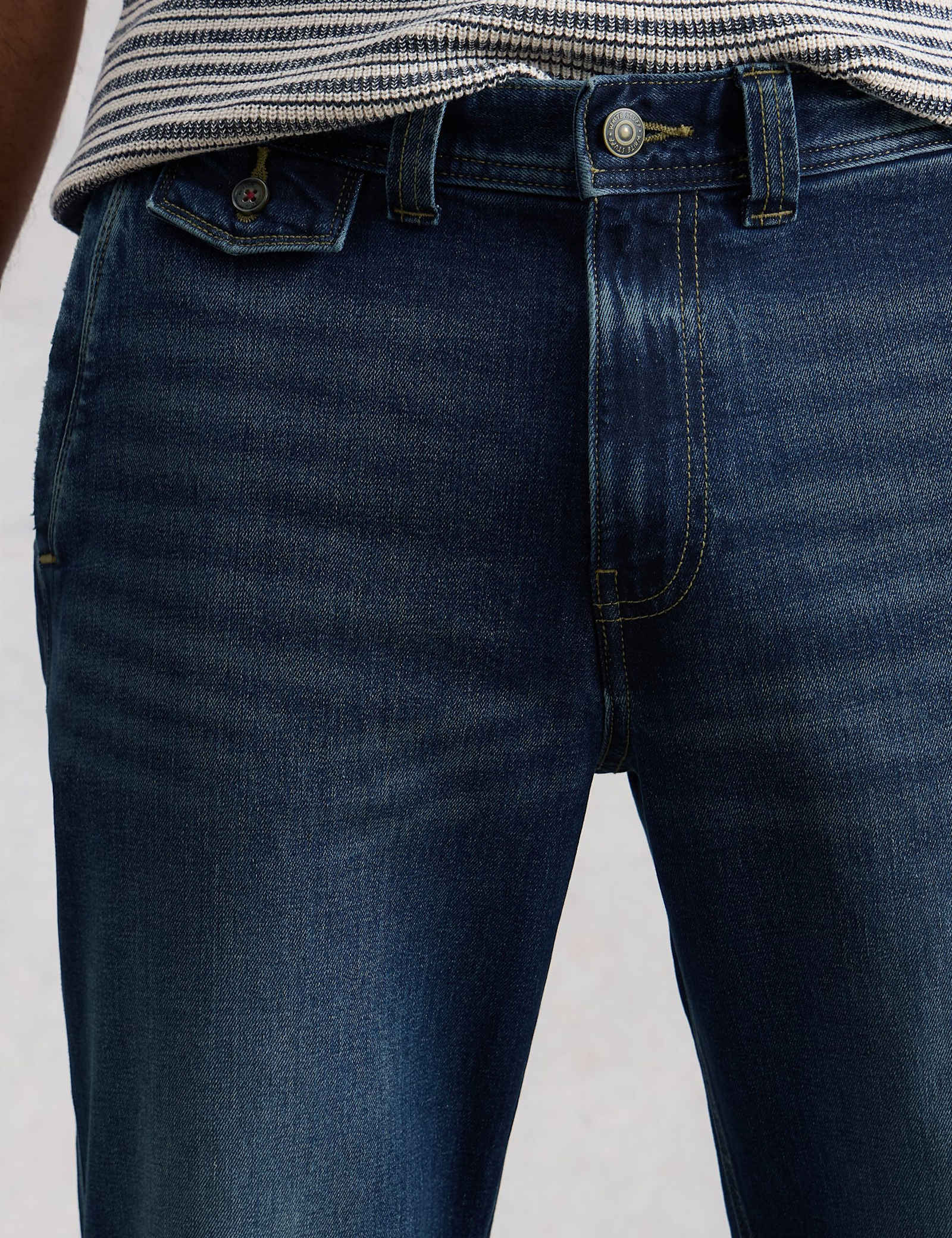 Straight Fit Denim Trousers - image 4