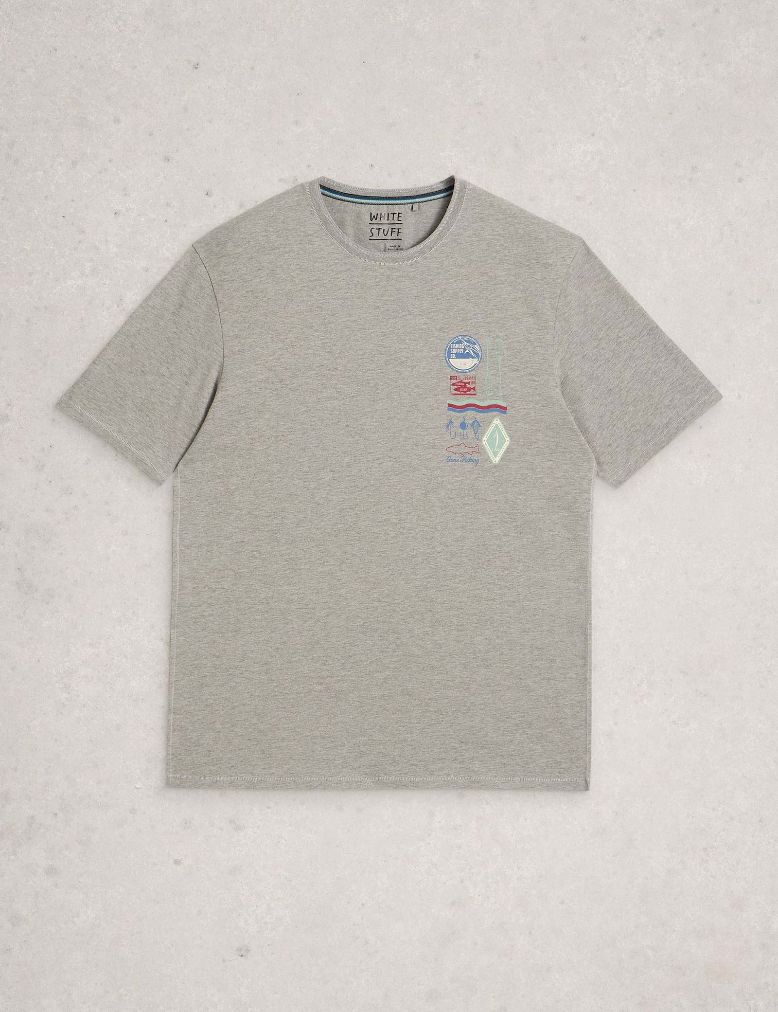 Cotton Rich Fishing Graphic Relaxed Fit T-Shirt - image 1