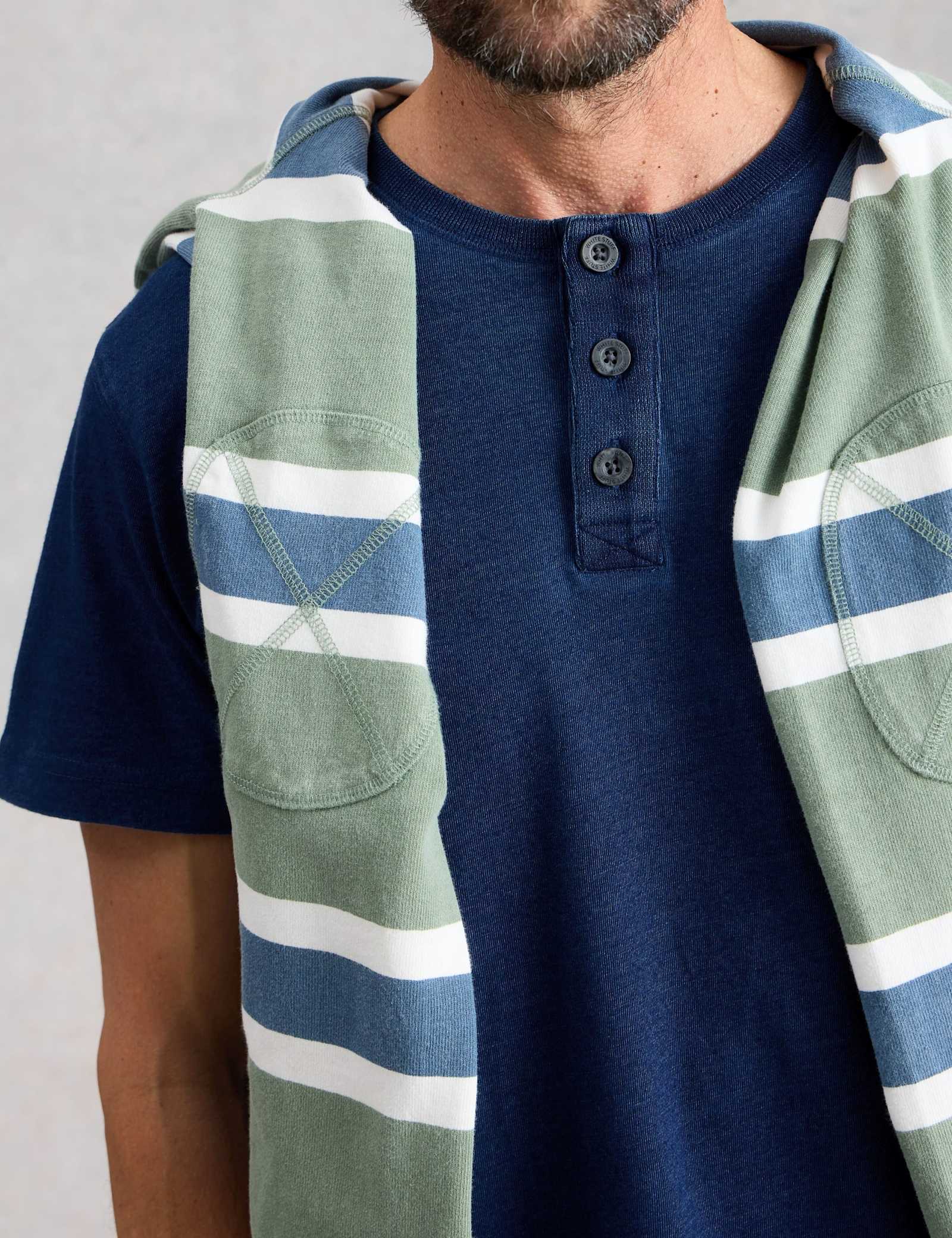 Pure Cotton Henley Top - image 4