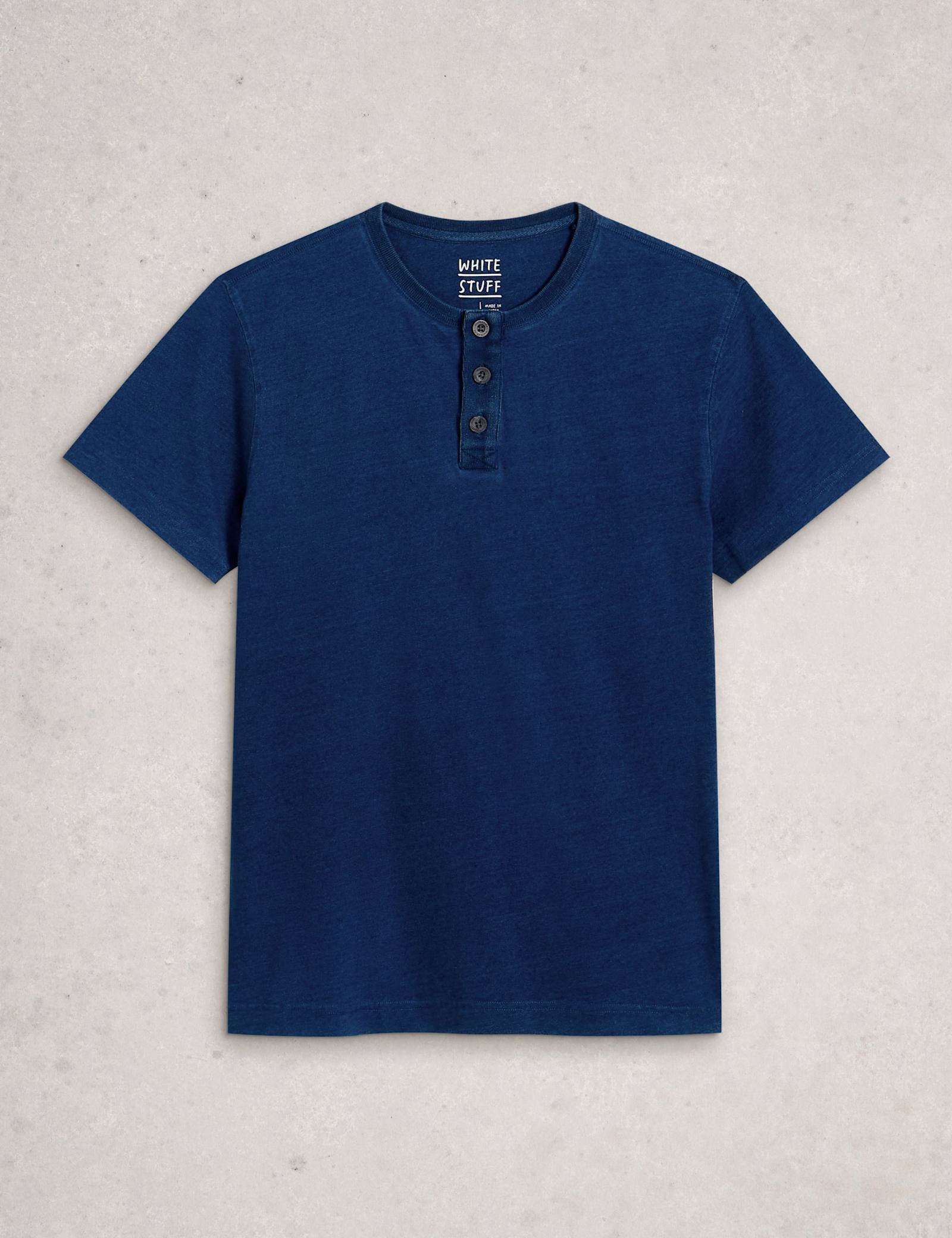 Pure Cotton Henley Top - image 1