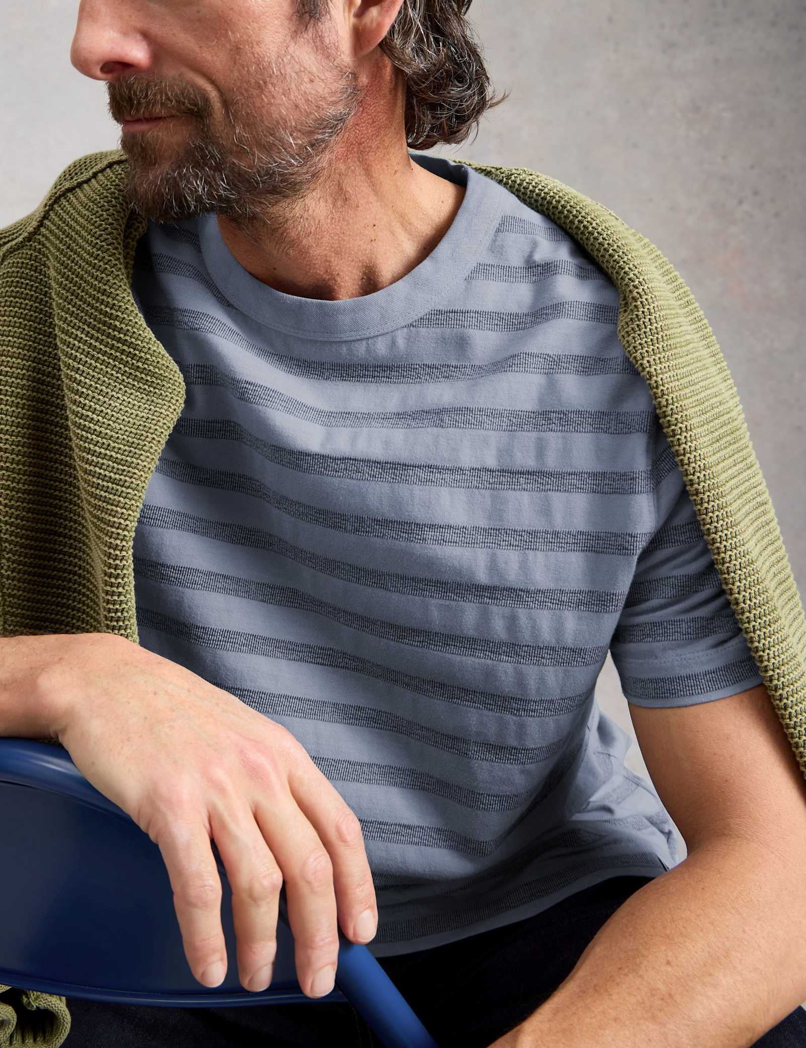 Pure Cotton Striped T-Shirt - image 3