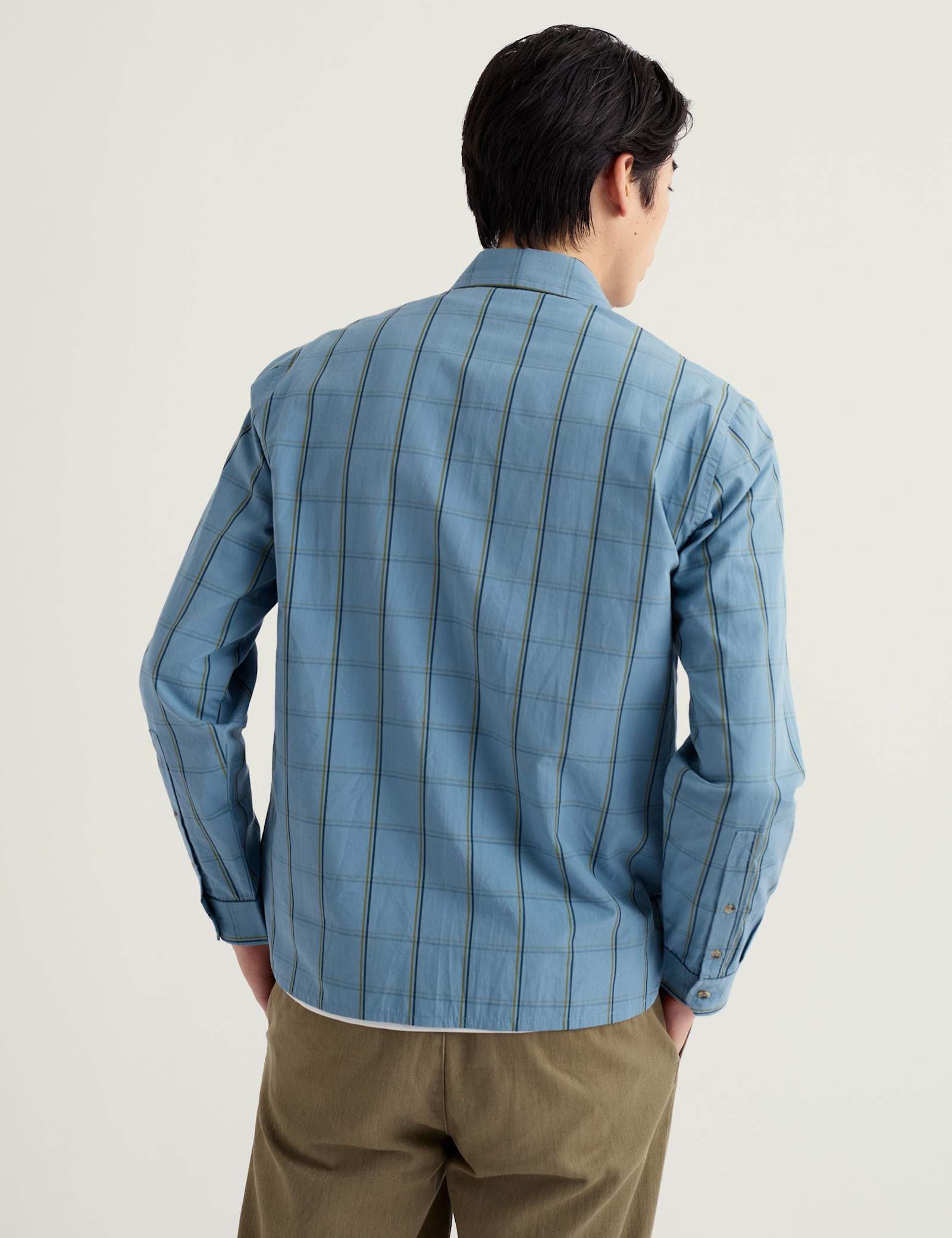 Pure Cotton Checked Overshirt - image 4