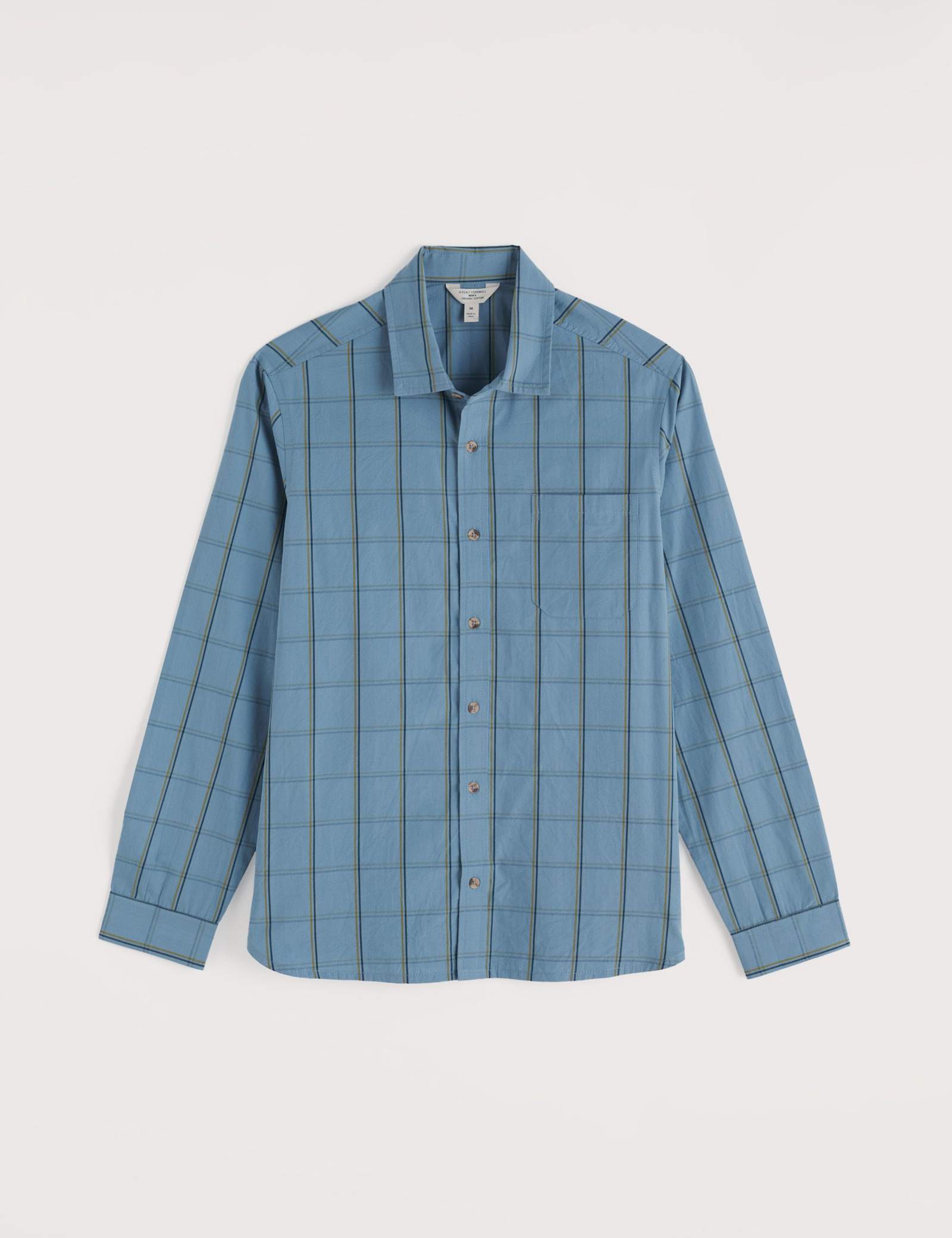 Pure Cotton Checked Overshirt - image 1
