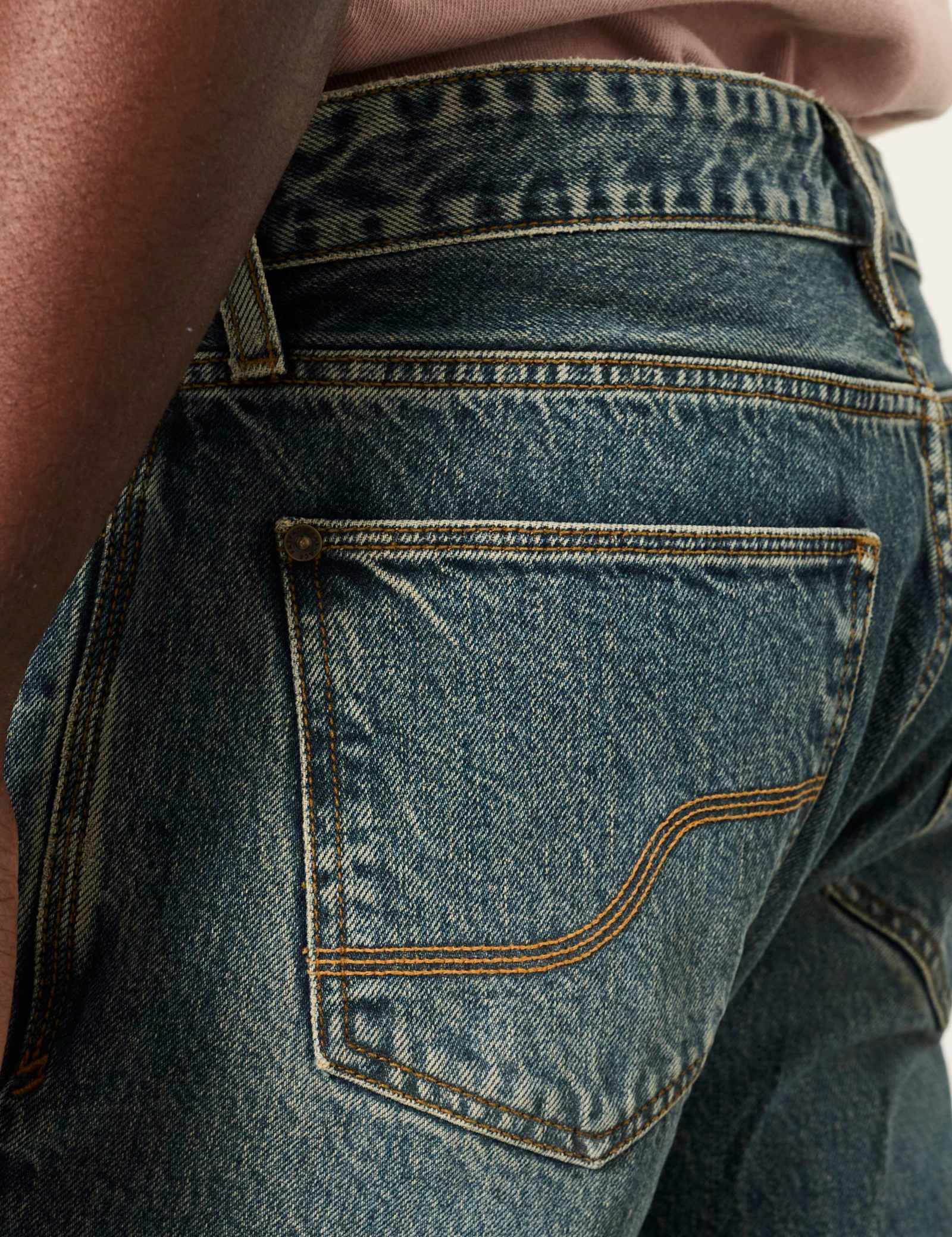 Straight Fit Pure Cotton 5 Pocket Jeans - image 3