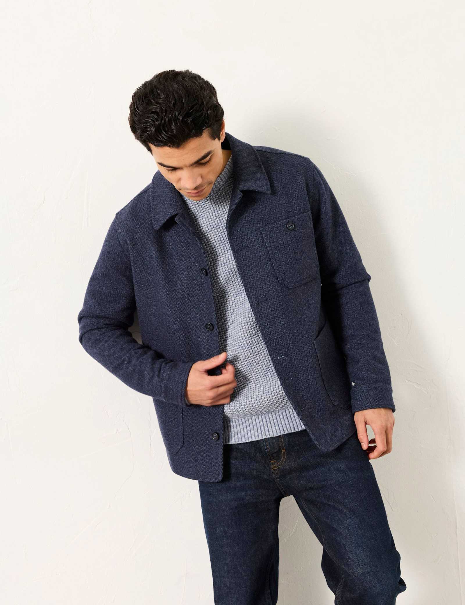 Wool Blend Overshirt - image 5