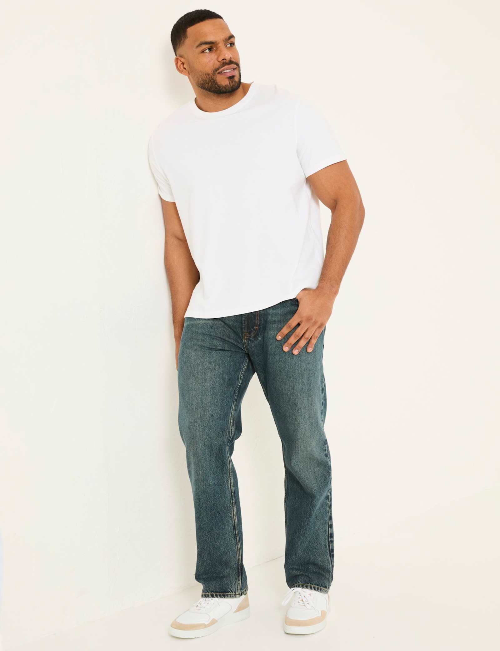 Straight Fit 5 Pocket Rigid Jeans - image 2