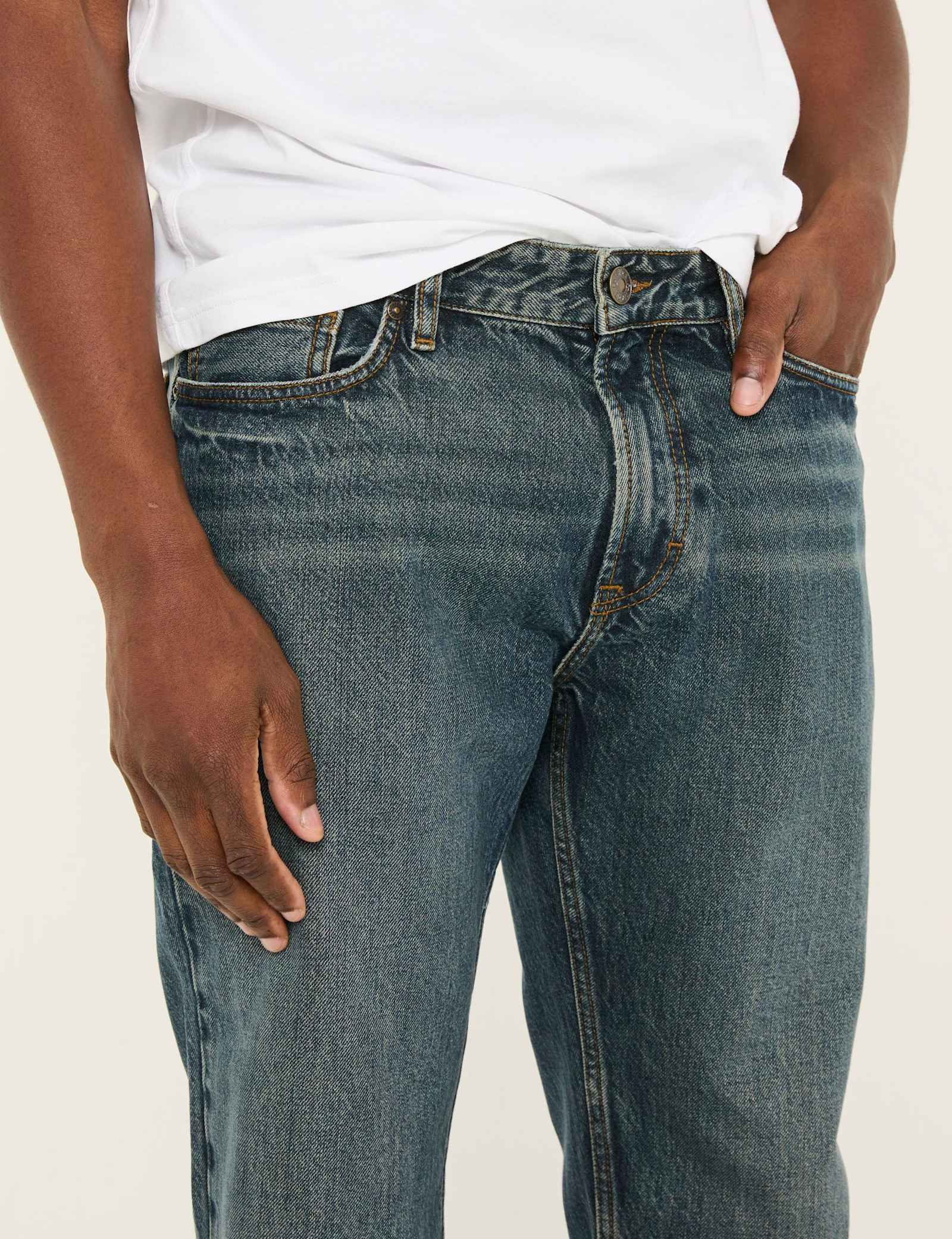 Straight Fit 5 Pocket Rigid Jeans - image 4
