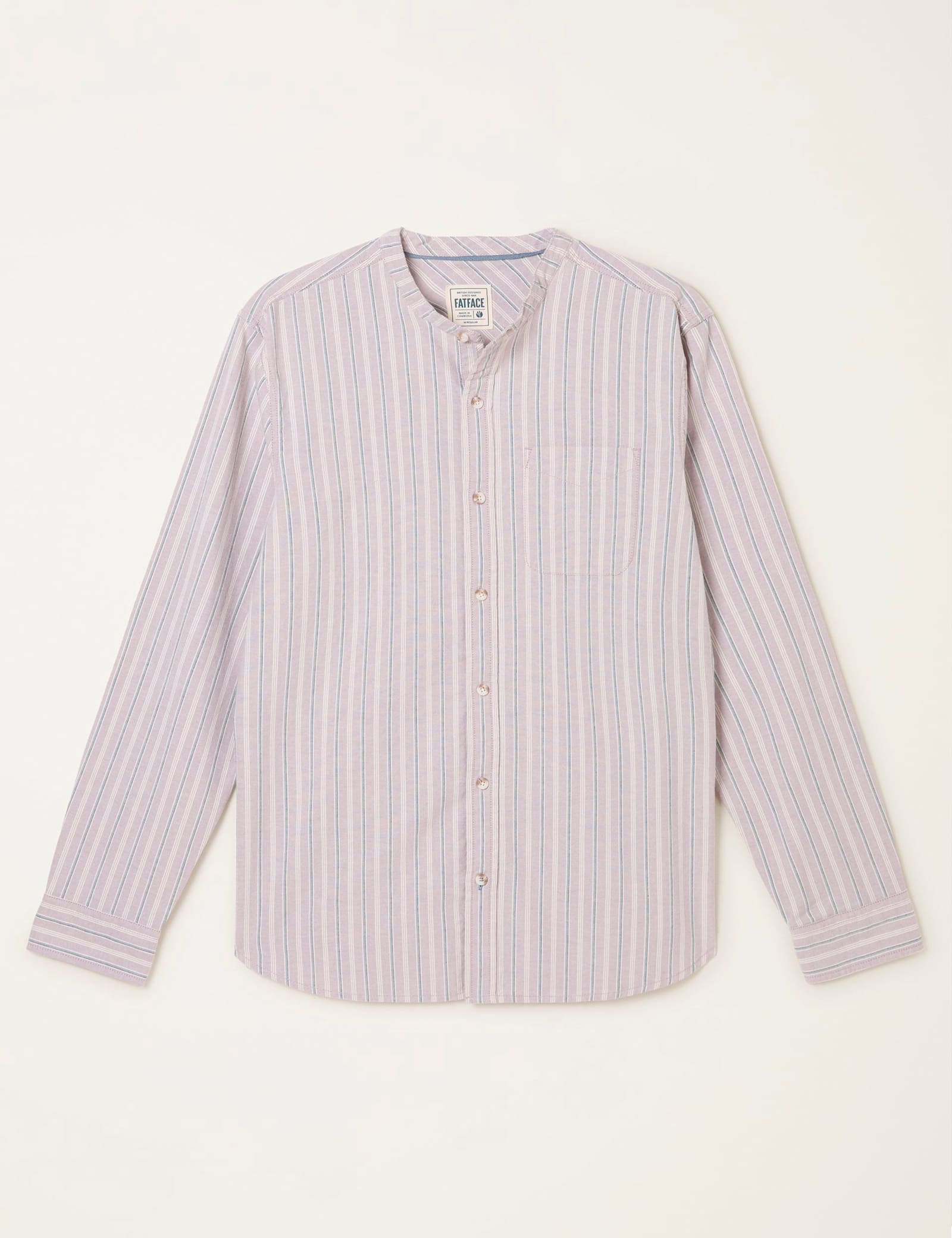 Regular Fit Pure Cotton Striped Oxford Shirt - image 1
