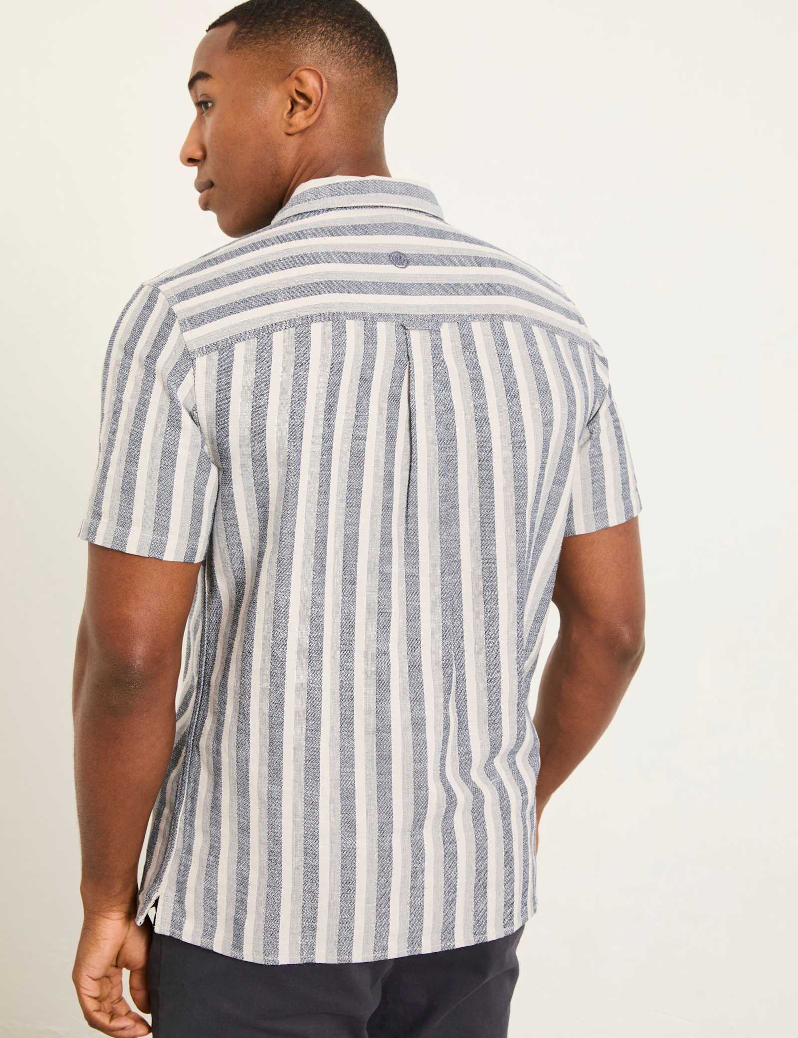 Pure Cotton Striped Short Sleeve Shirt - image 4
