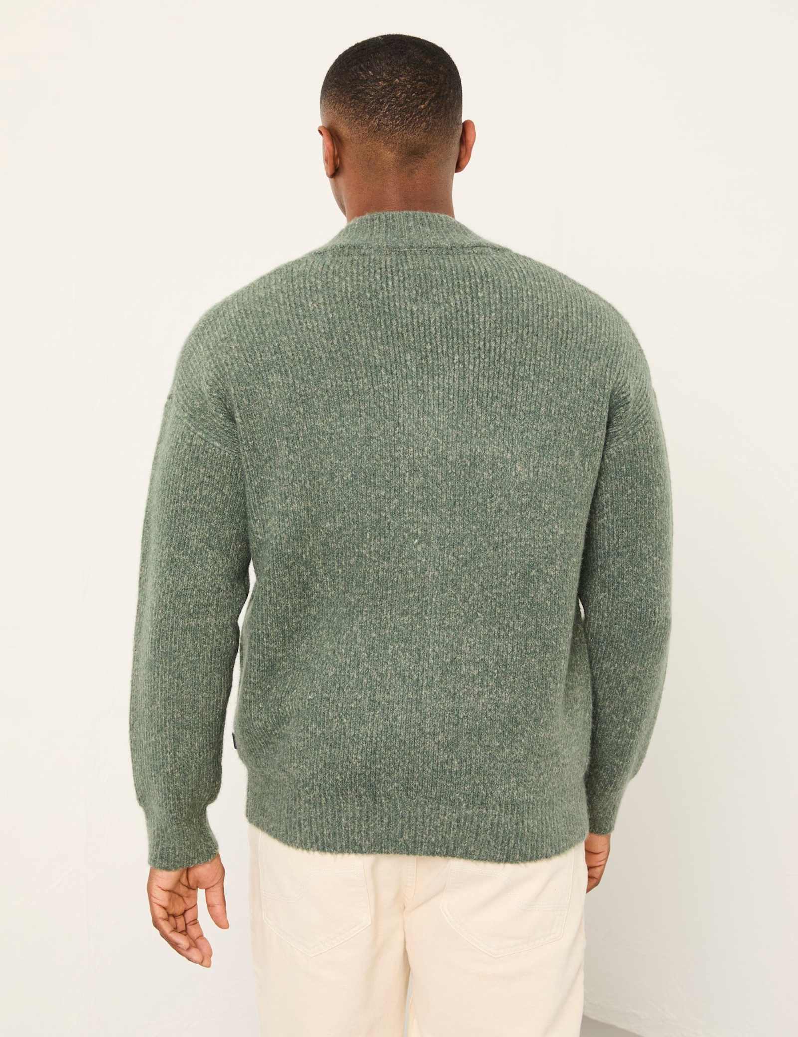 Zip Up Cardigan with Wool - image 4