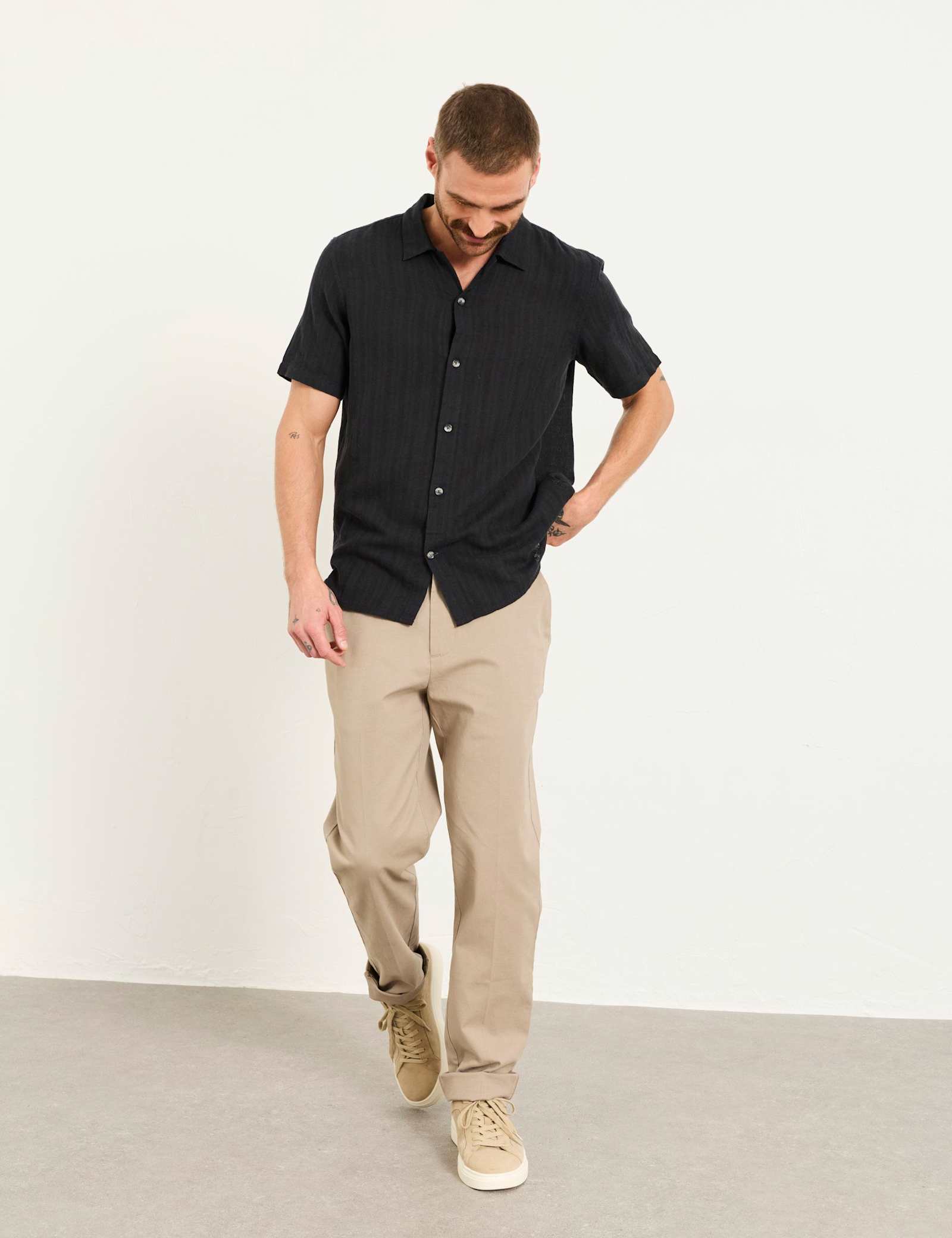 Tailored Fit Pique Chinos - image 4