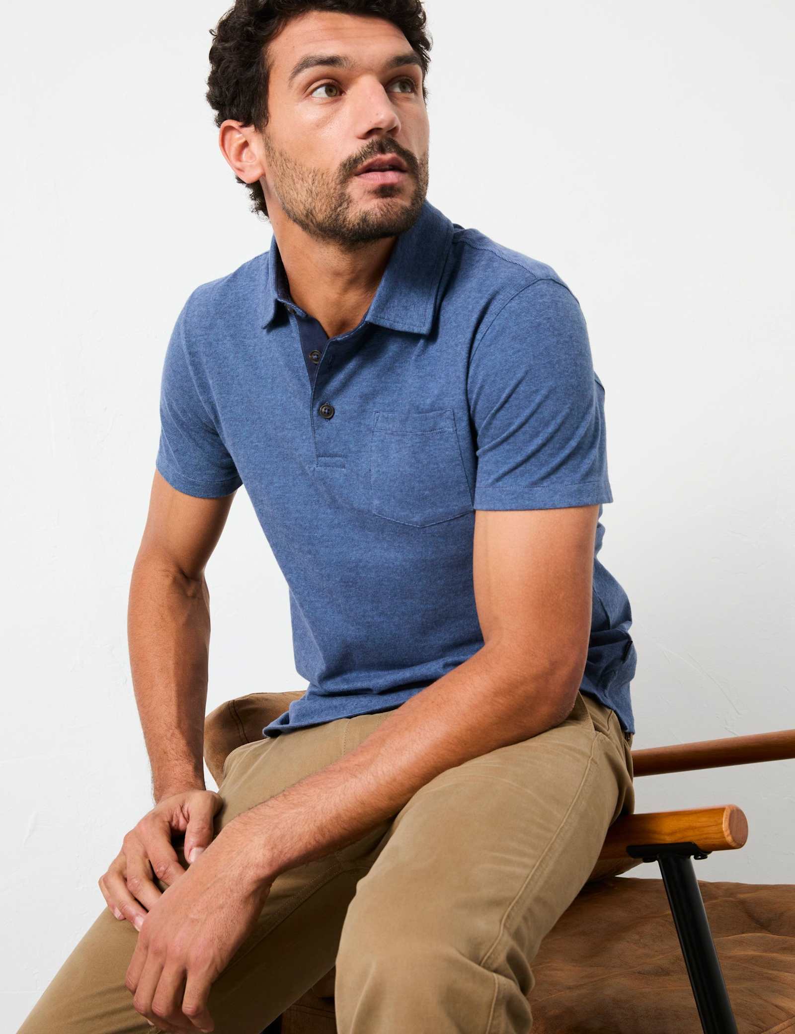 Pure Cotton Striped Polo Shirt - image 5