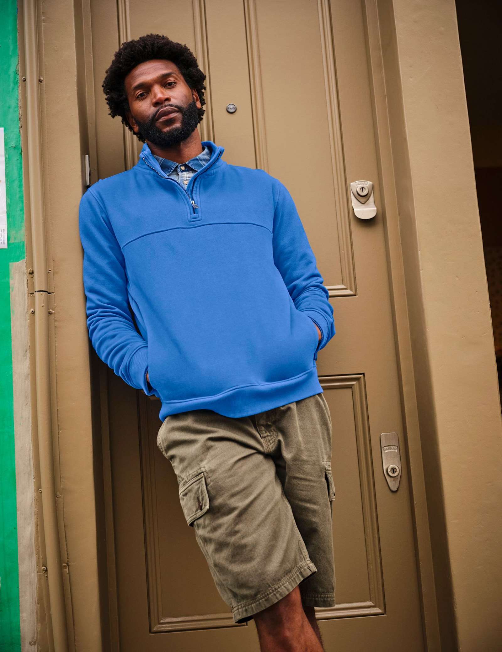 Pure Cotton Half Zip Sweatshirt - image 4
