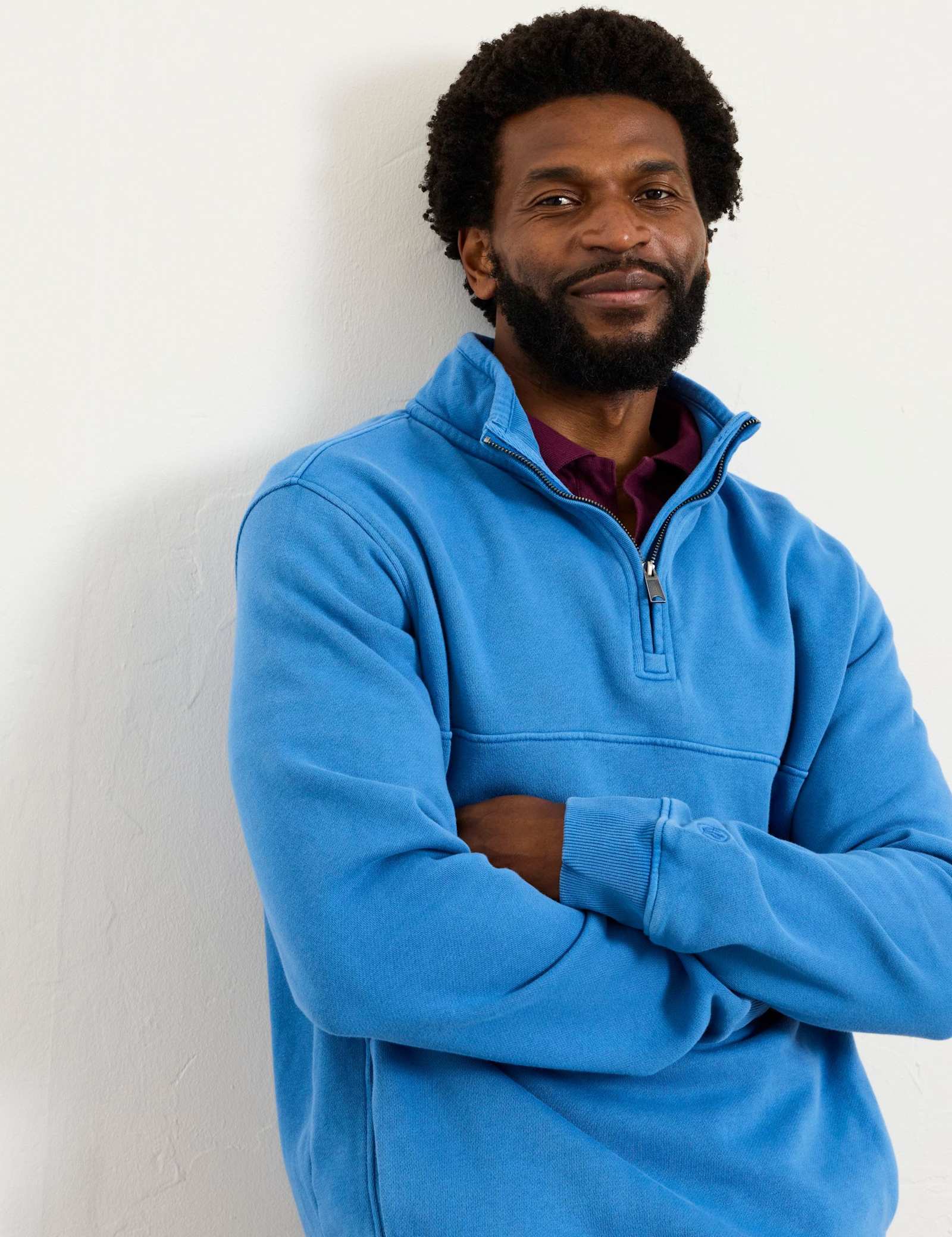 Pure Cotton Half Zip Sweatshirt - image 3
