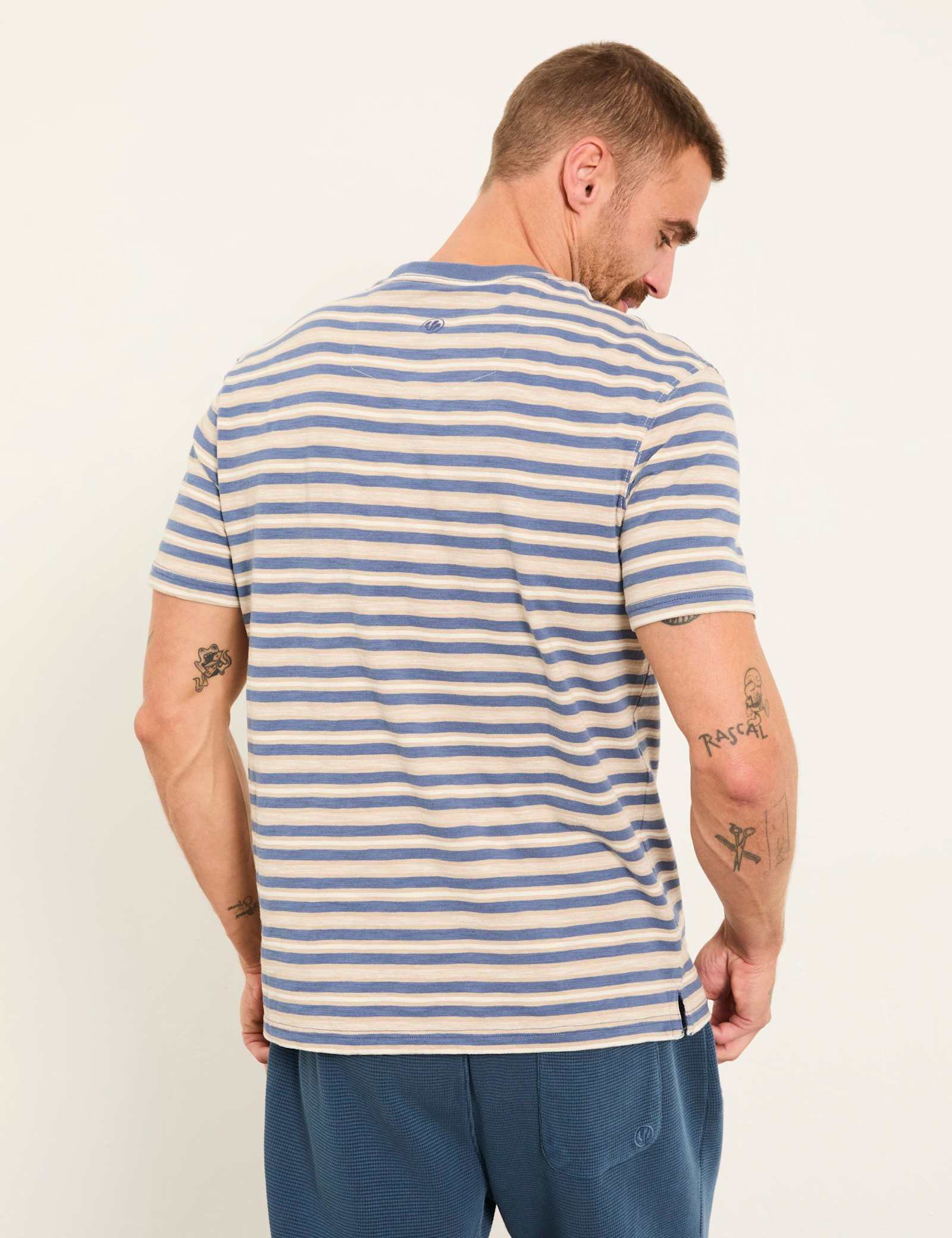 Pure Cotton Striped Crew Neck T-Shirt - image 4