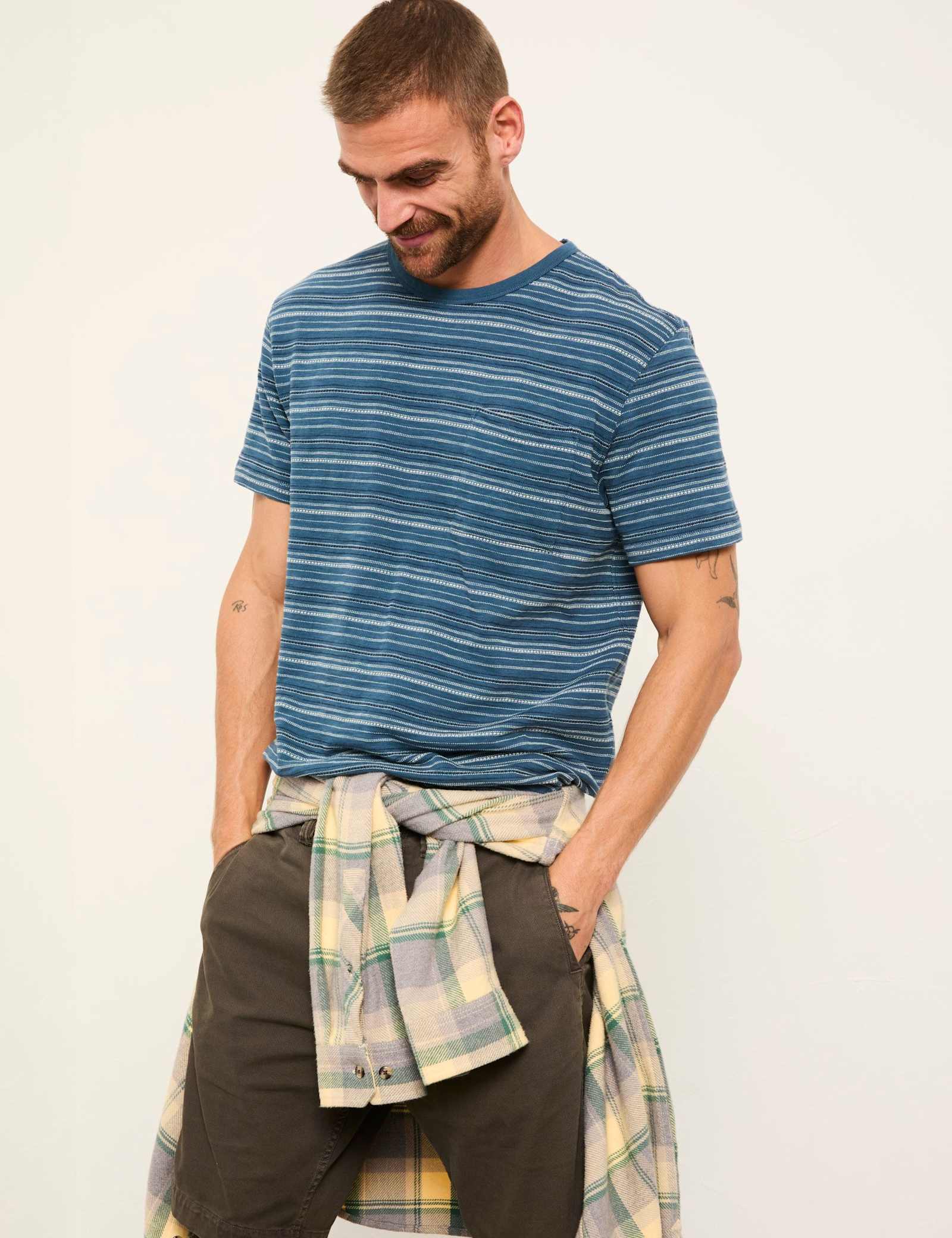 Pure Cotton Striped T-Shirt - image 2
