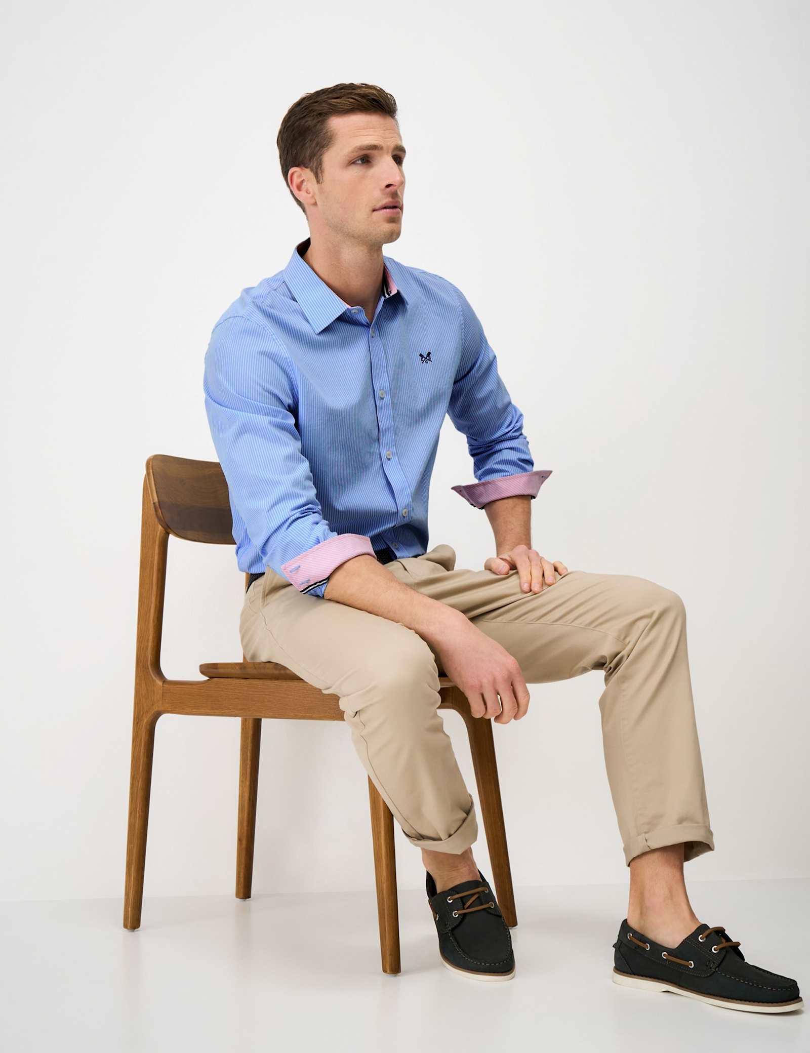 Regular Fit Pure Cotton Striped Poplin Shirt - image 3
