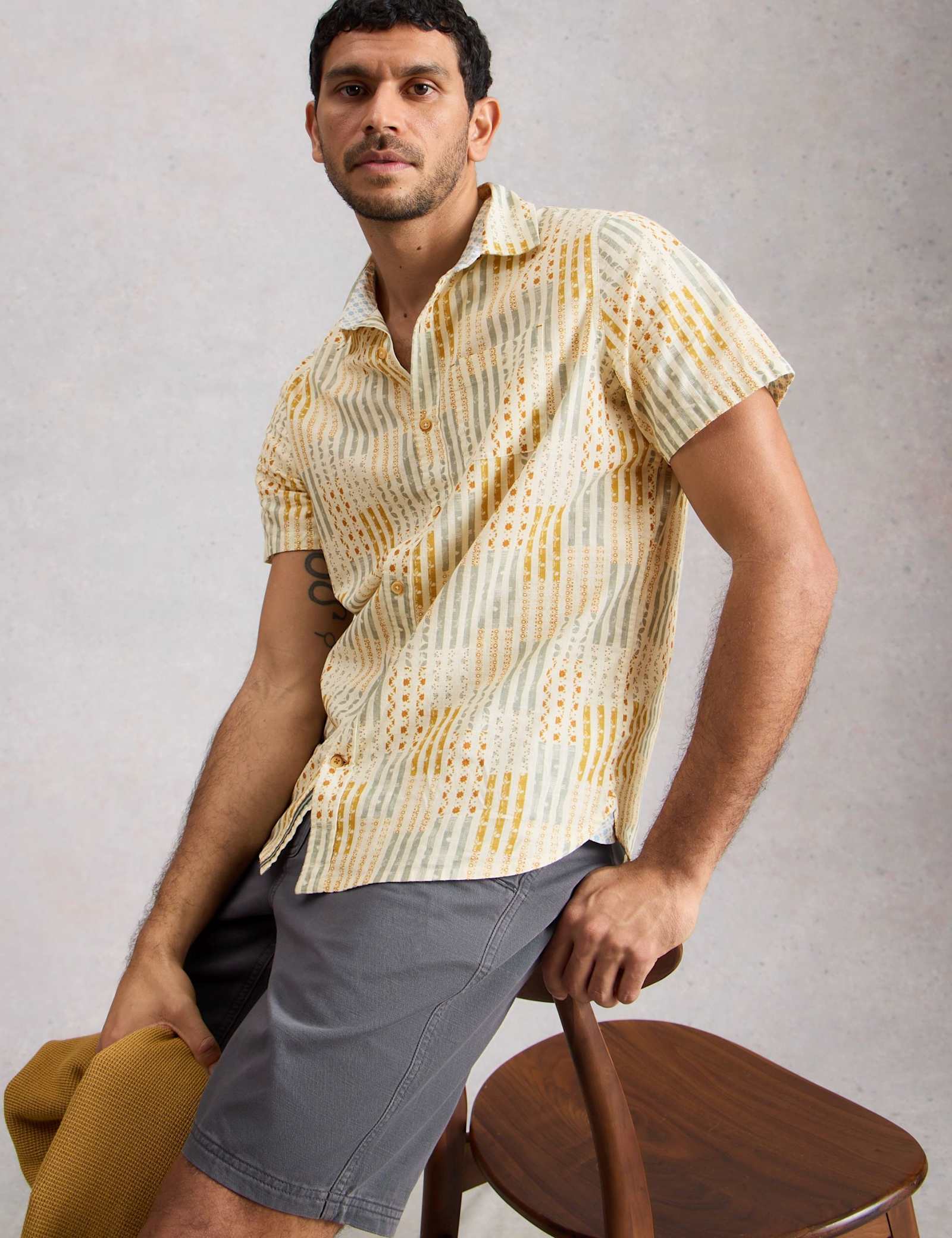 Regular Fit Pure Cotton Short Sleeve Shirt - image 4