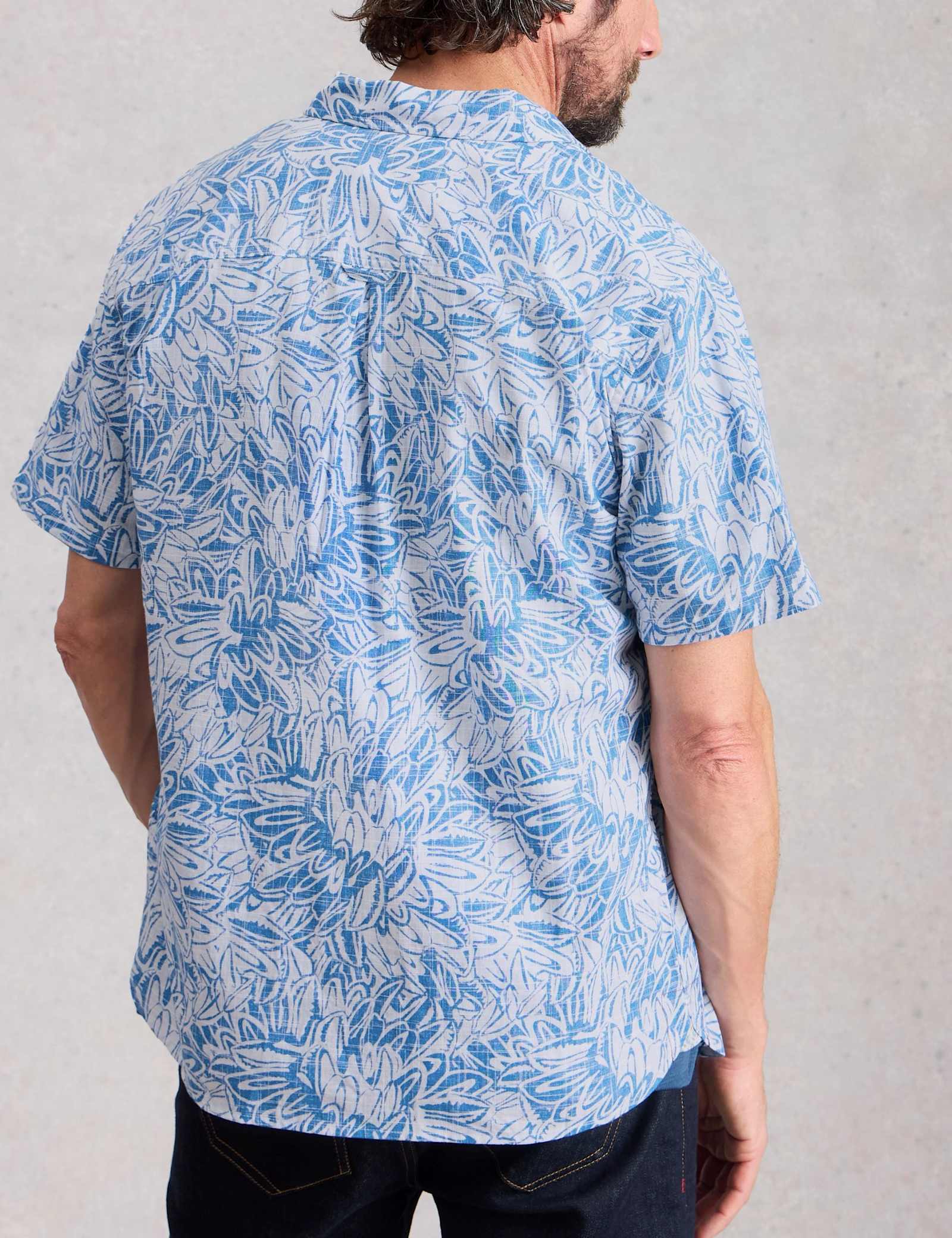 Pure Cotton Leaf Print Shirt - image 5