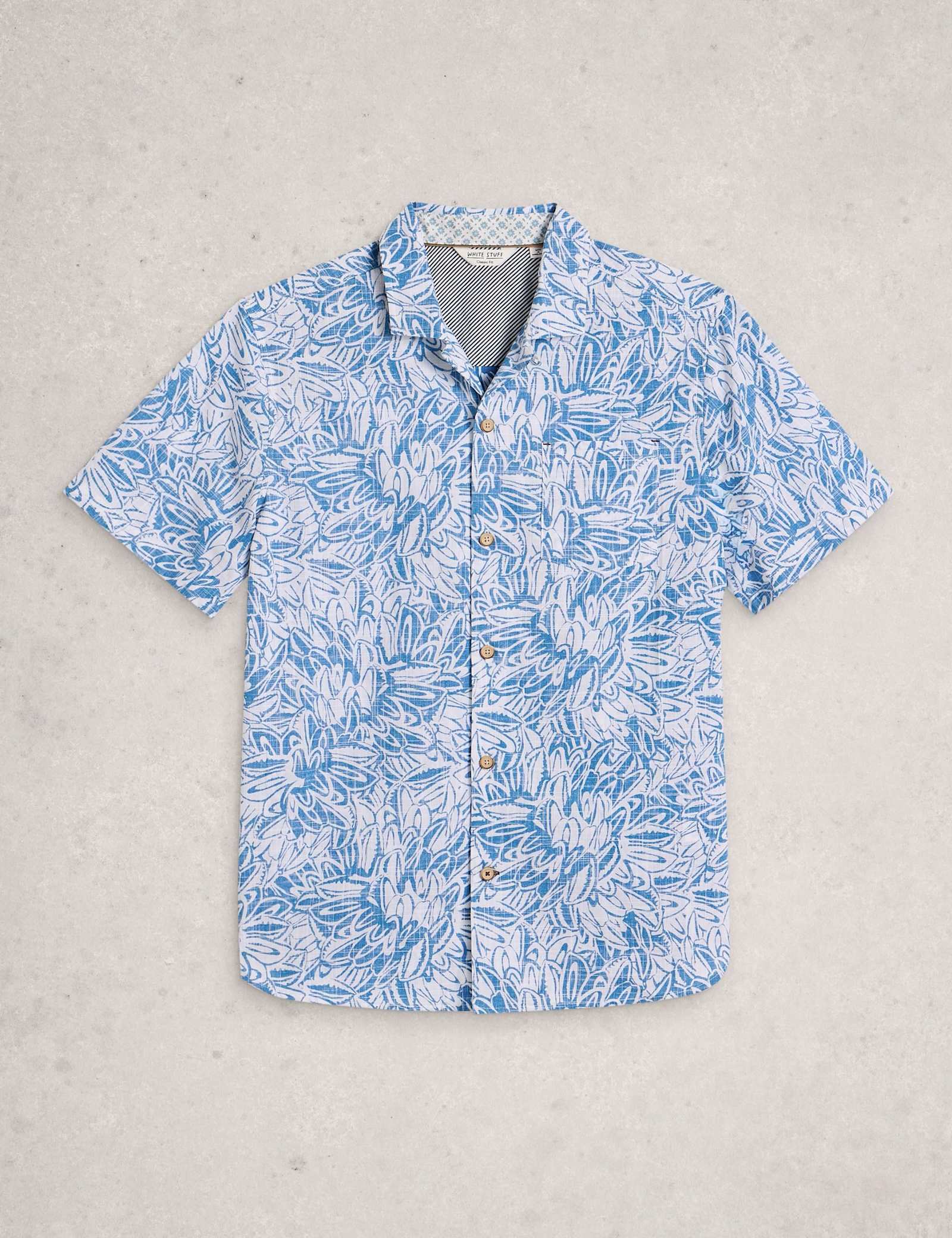 Pure Cotton Leaf Print Shirt - image 1