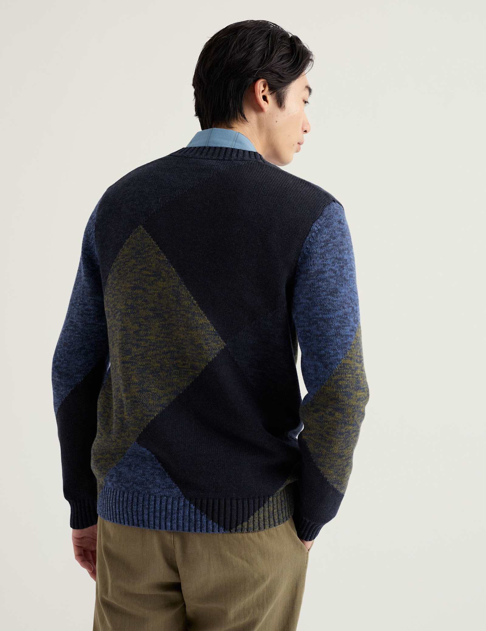 Pure Cotton Colour Block V-Neck Cardigan - image 3