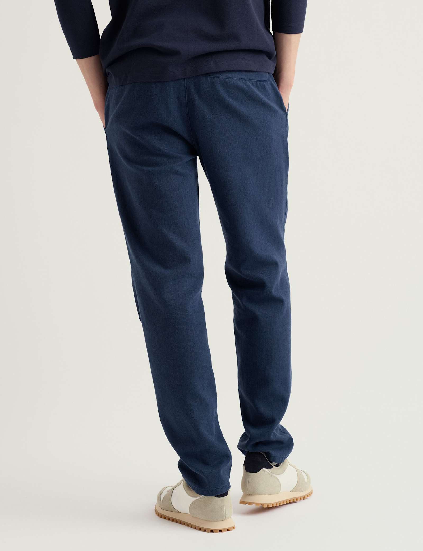 Tapered Fit Linen Rich Chinos - image 4