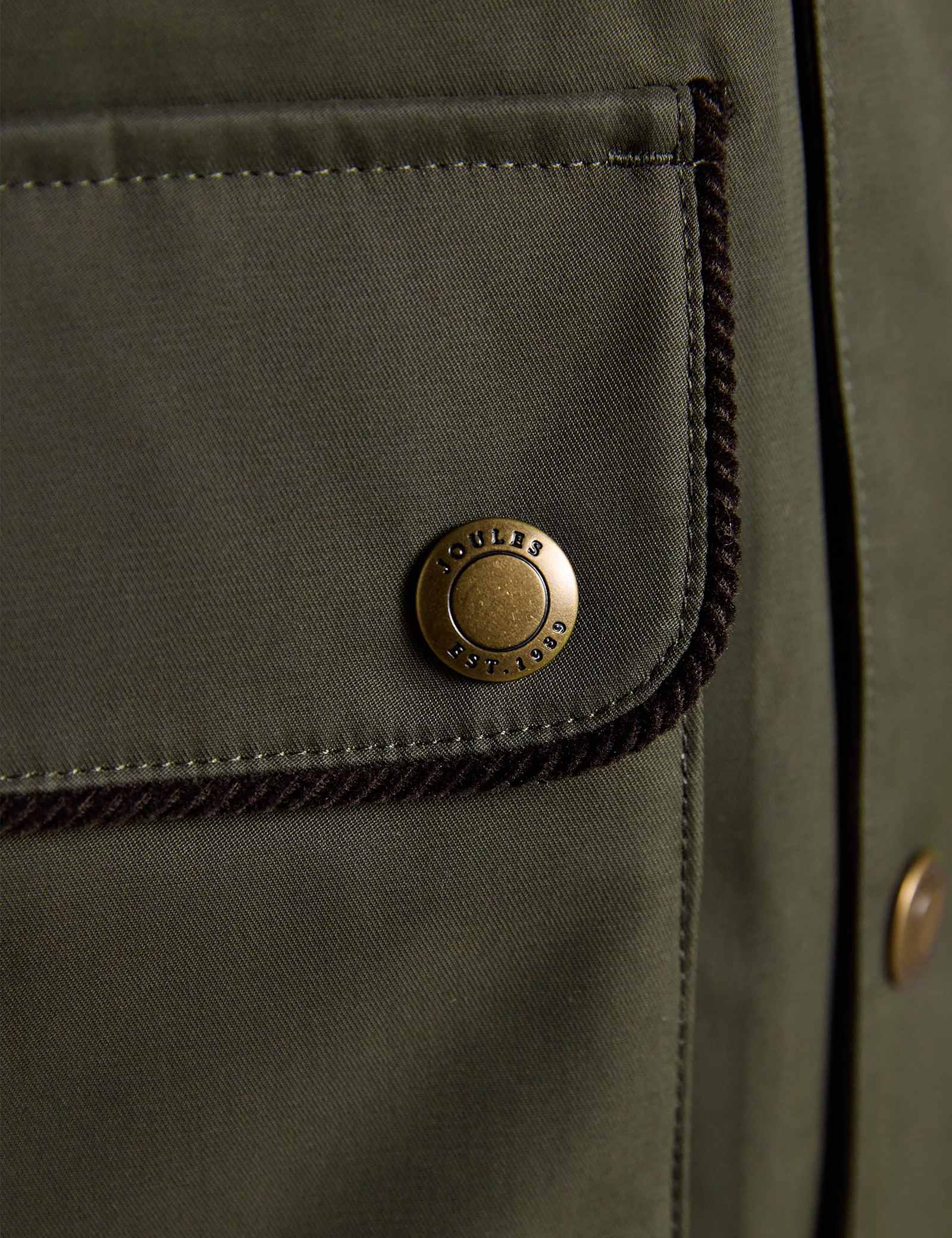Cotton Rich Waterproof Cord Collar Coat - image 4