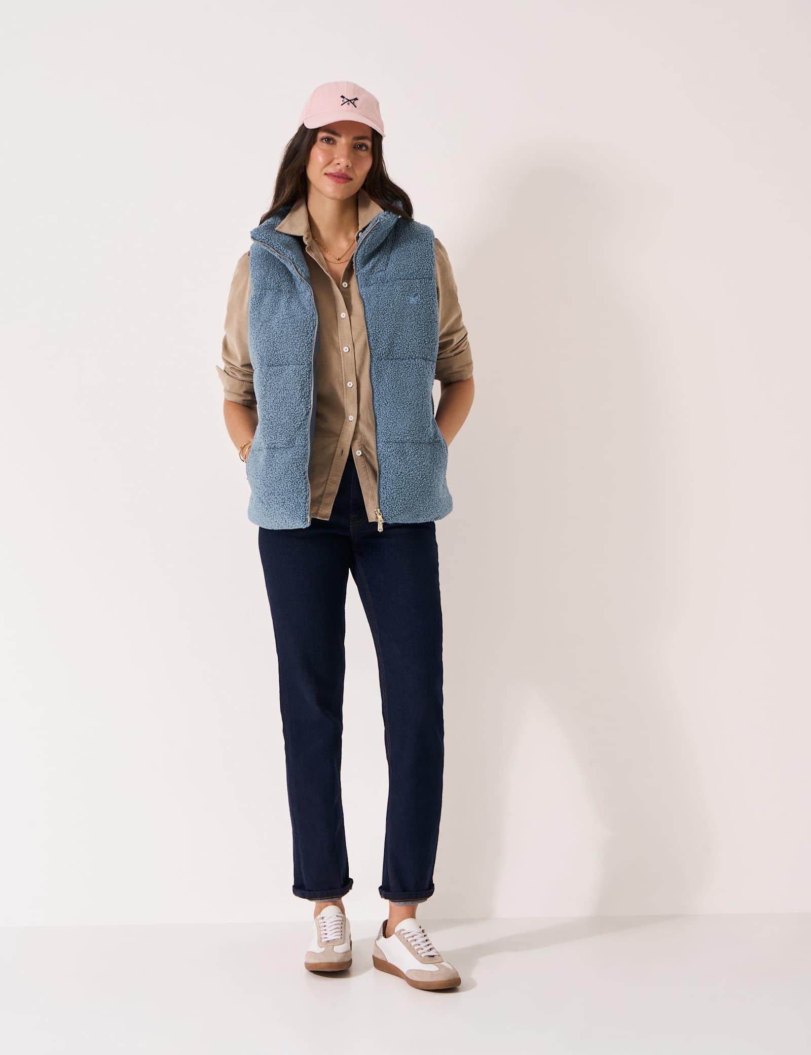 Borg Padded Funnel Neck Gilet - image 2