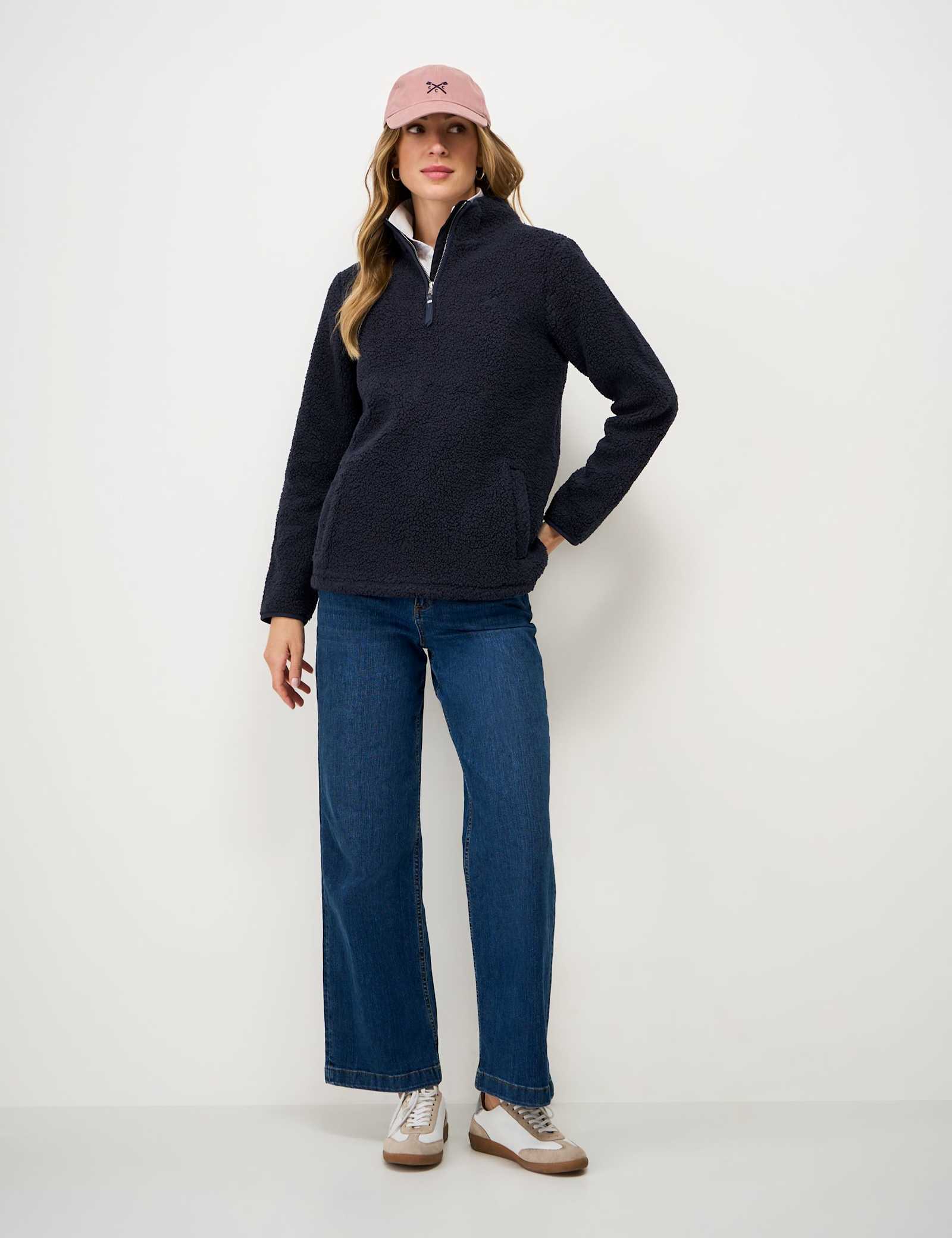Borg Funnel Neck Half Zip Fleece - image 2