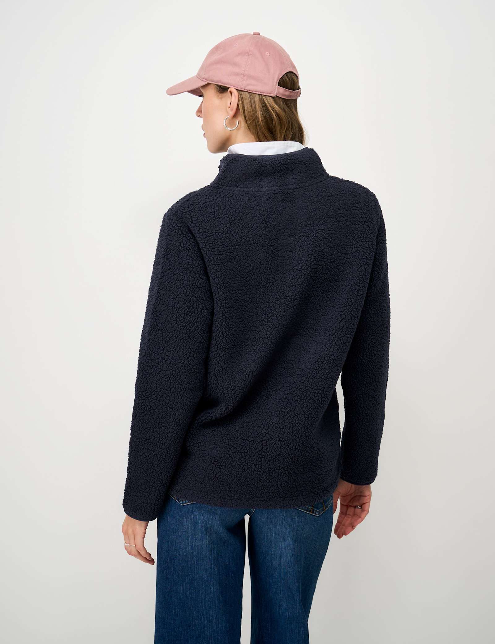 Borg Funnel Neck Half Zip Fleece - image 5