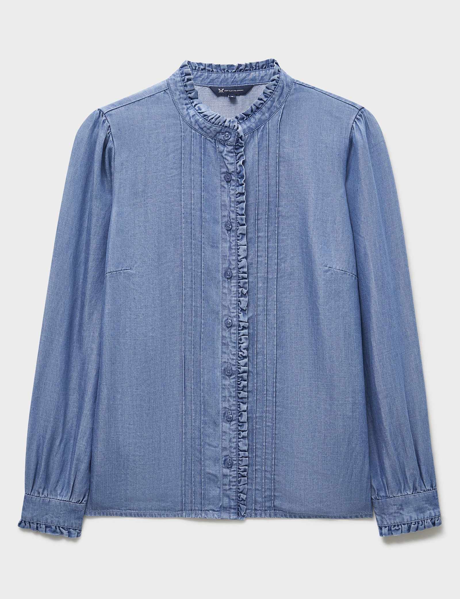 Pure Lyocell Frill Blouse - image 1