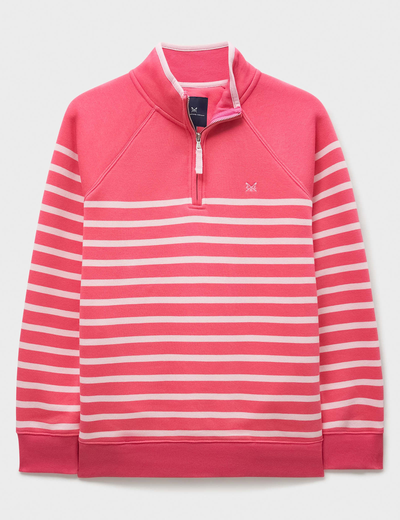 Cotton Rich Striped Half Zip Sweatshirt - image 5