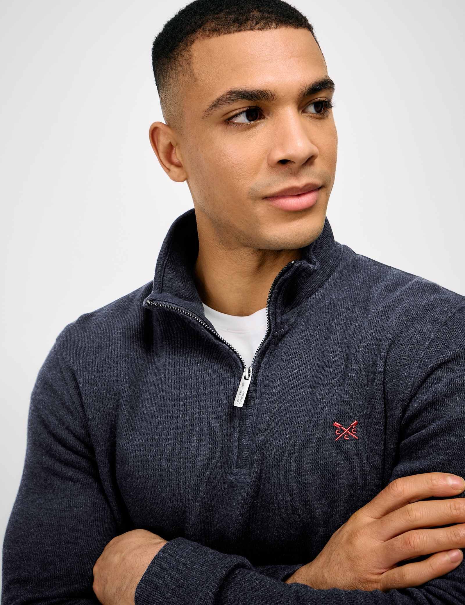 Pure Cotton Half Zip Jumper - image 3
