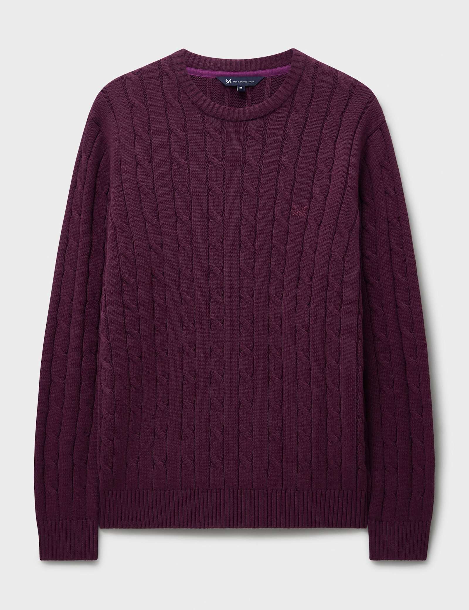 Pure Cotton Cable Crew Neck Jumper - image 2