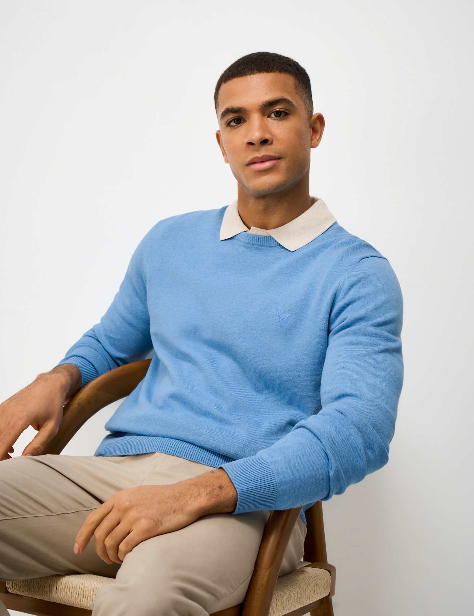 Pure Cotton Half Zip Long Sleeve Jumper - image 4