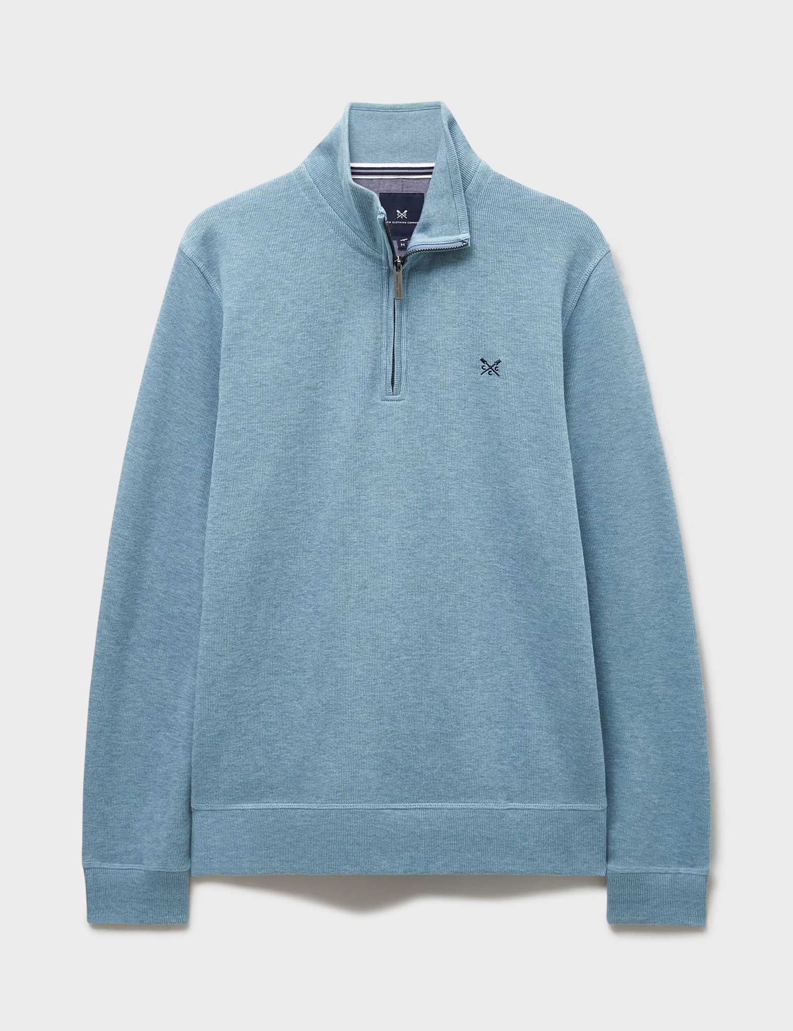 Pure Cotton Half Zip Sweatshirt - image 2