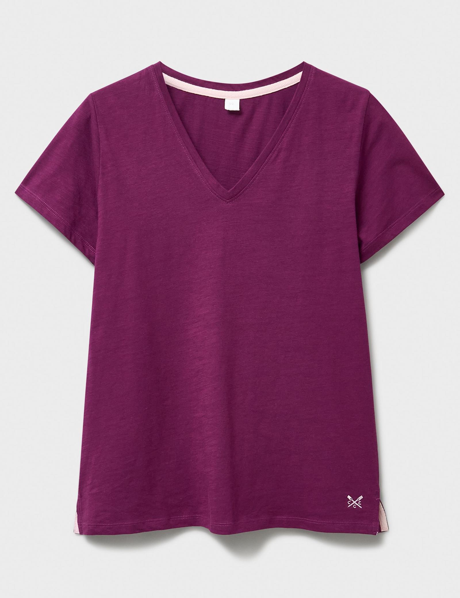 Pure Cotton V Neck T-Shirt - image 3