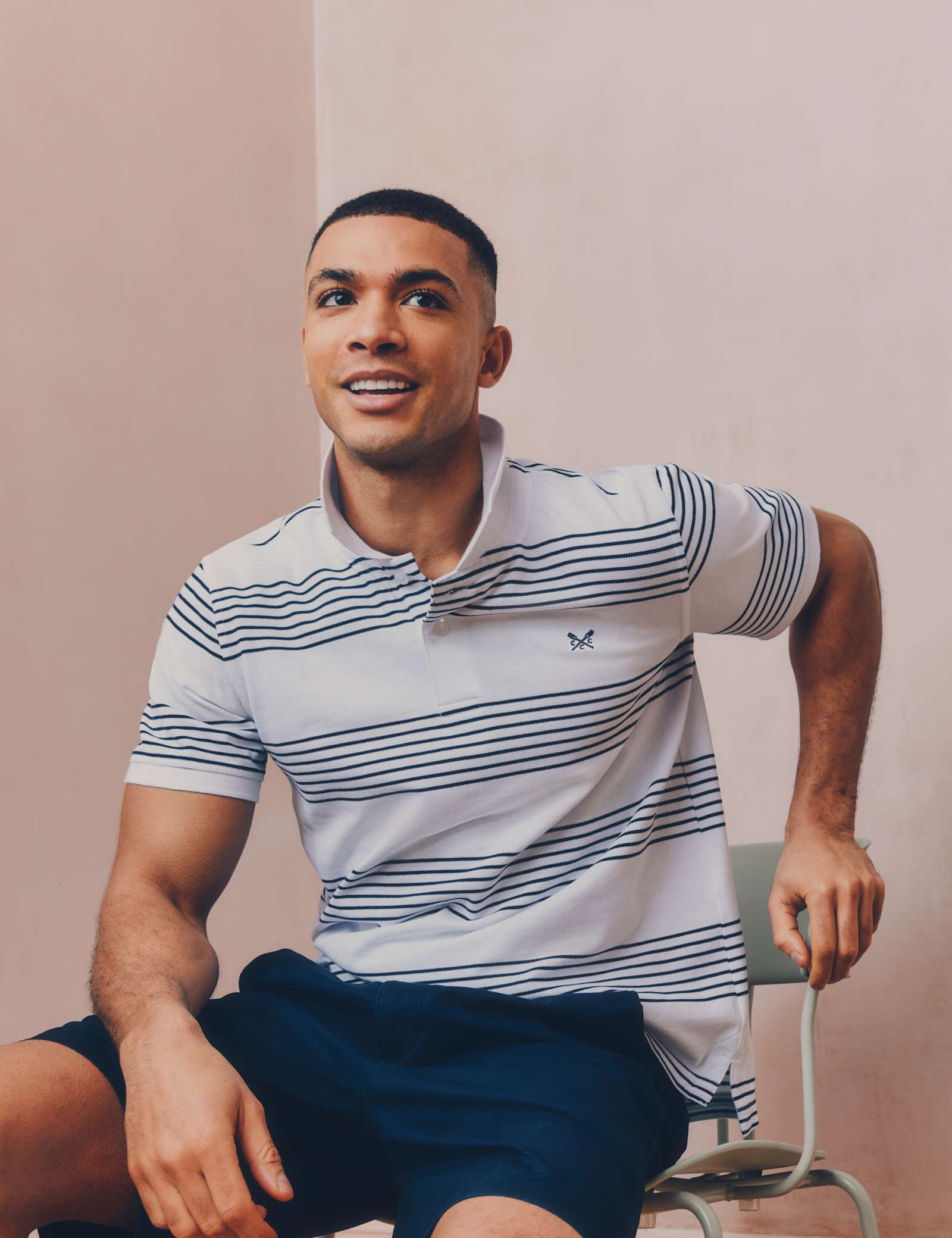 Pure Cotton Striped Polo Shirt - image 3
