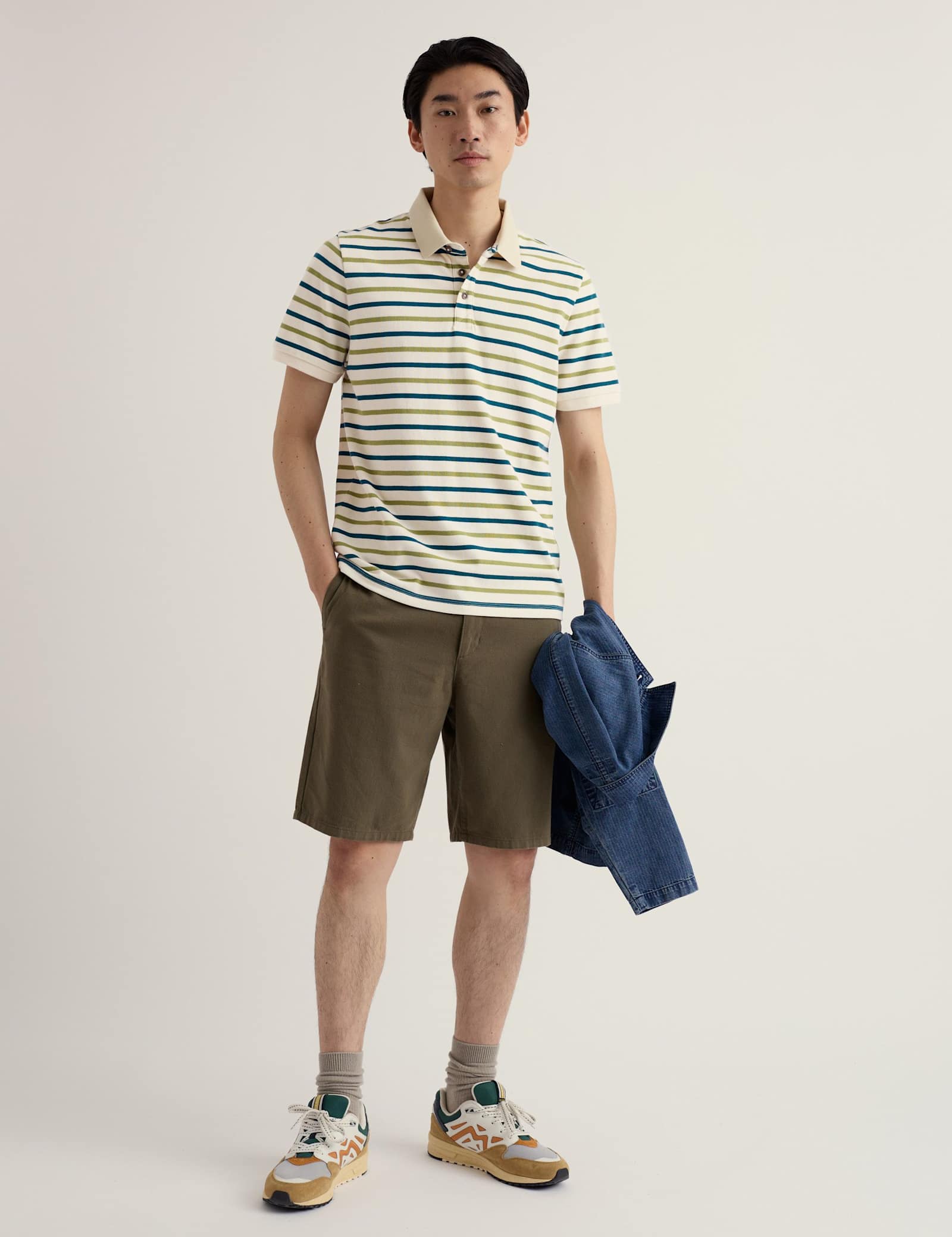Pure Cotton Striped Polo Shirt - image 2