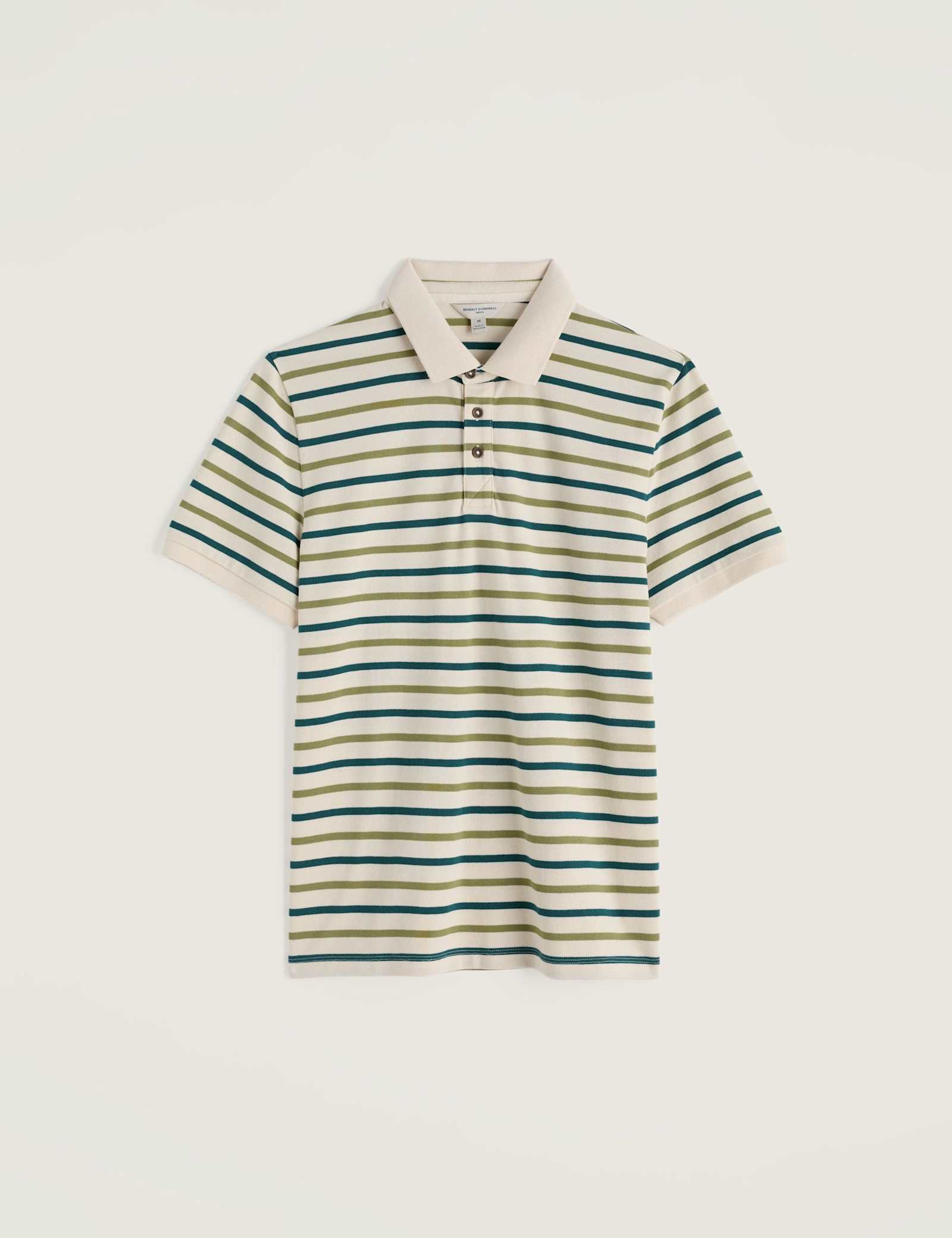 Pure Cotton Striped Polo Shirt - image 1