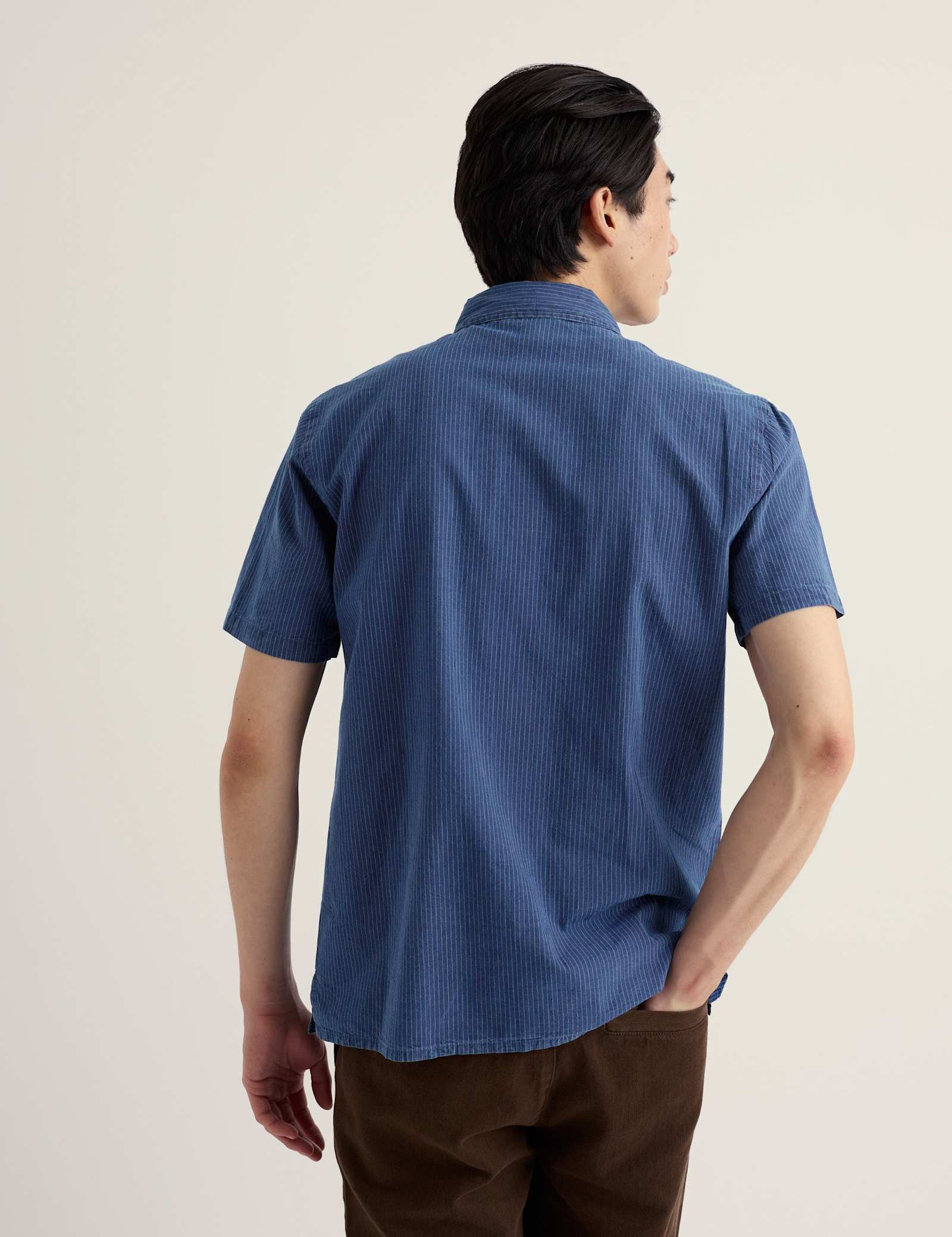 Pure Cotton Striped Short Sleeve Shirt - image 4