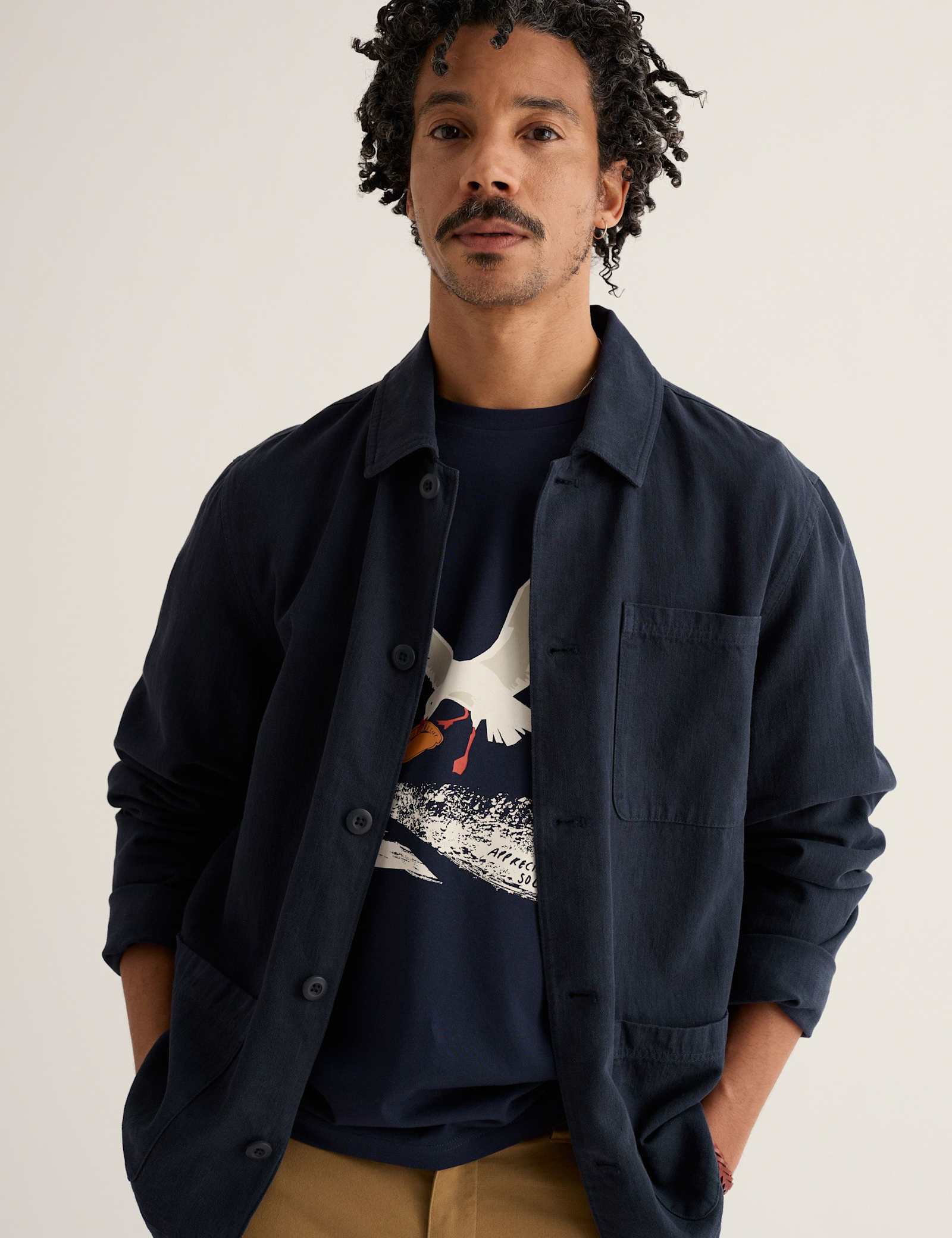 Pure Cotton Seagull Graphic T-Shirt - image 4