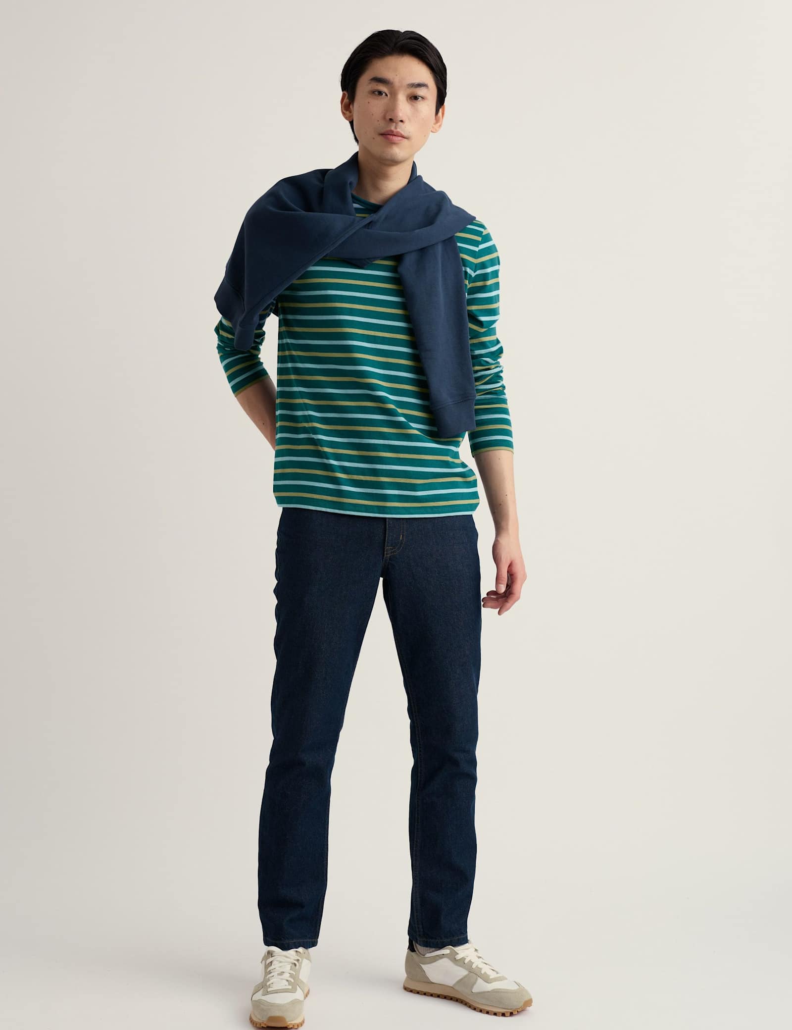 Pure Cotton Striped Long Sleeve T-Shirt - image 2